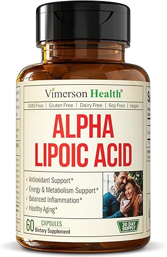 Ácido alfa lipoico  Suplemento de apoyo nervioso ALA 650 mg para inflamación, energía, metabolismo, antioxidante y apoyo al envejecimiento. Ácido