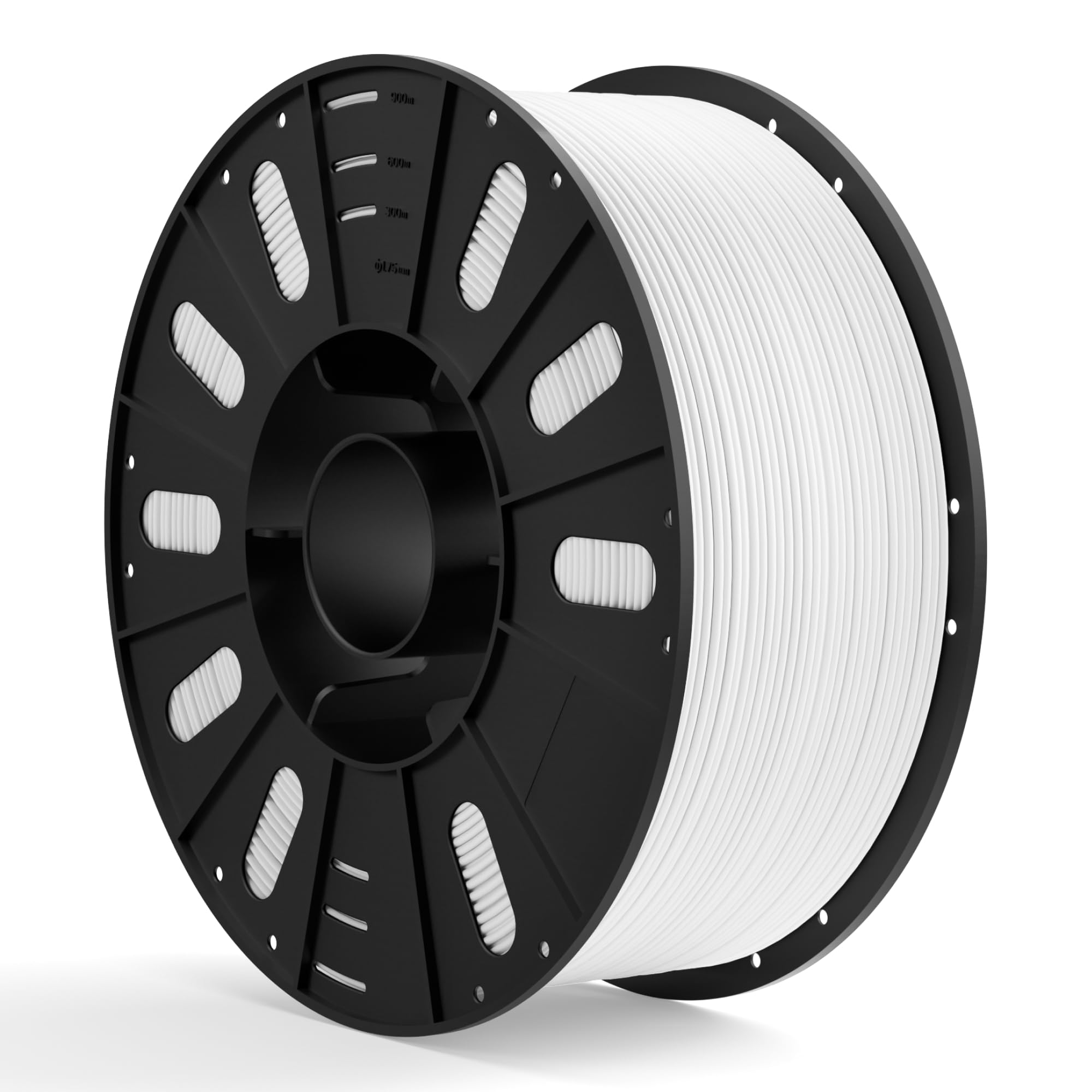 ELEGOO PLA Filament 1.75 mm White 3KG, 3D Printer Filament Dimensional Accuracy +/- 0.02 mm, 3KG Large Spool (6.6 lbs) Fit Most FDM 3D Printers