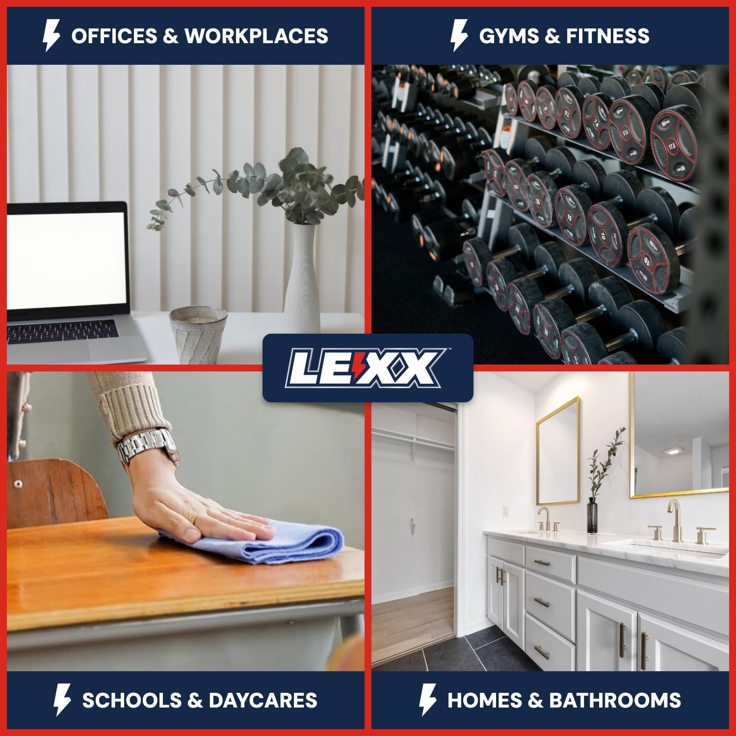LEXX® Broad Spectrum Disinfectant & Cleaner, 32 oz Spray + 1 Gallon image 4
