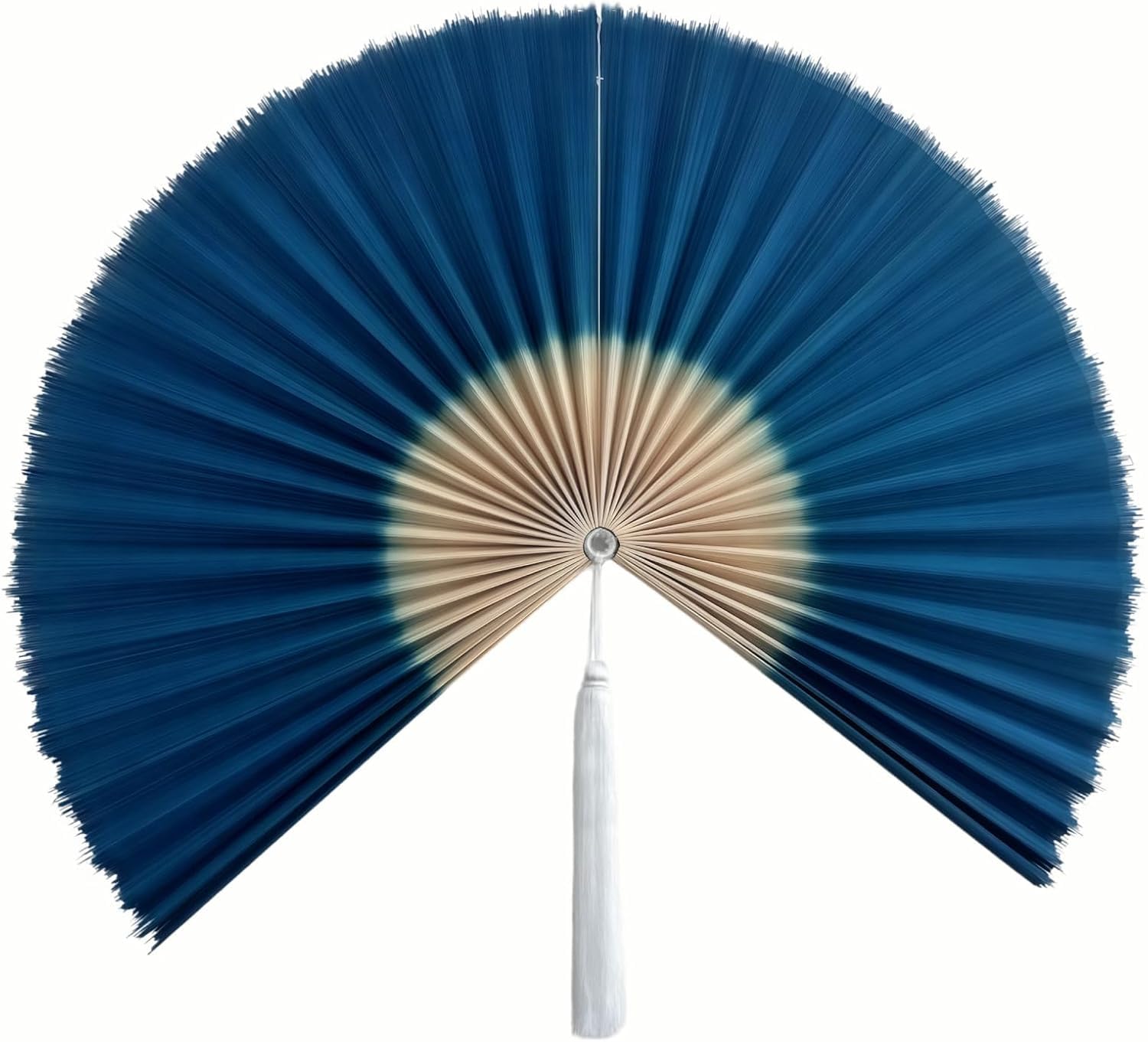 Abanico de Pared de bambú Tejido a Mano, Estilo Bohemio, con Borla. (19Inchx39Inch)