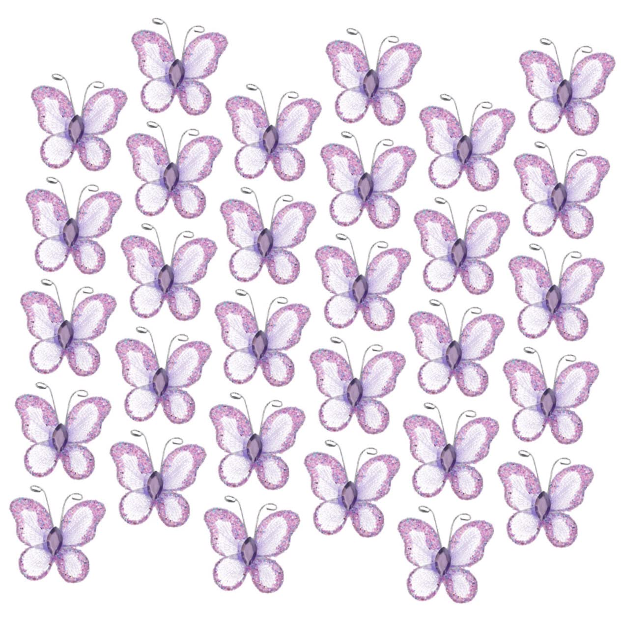 Amosfun 300stücke Mesh Schmetterlinge Glitzernde Wanddekoration Für Hochzeiten Und Partys Kreative Bastelideen Für Schlafzimmer Und Wohnräume Vielseitige Einsatzmöglichkeiten