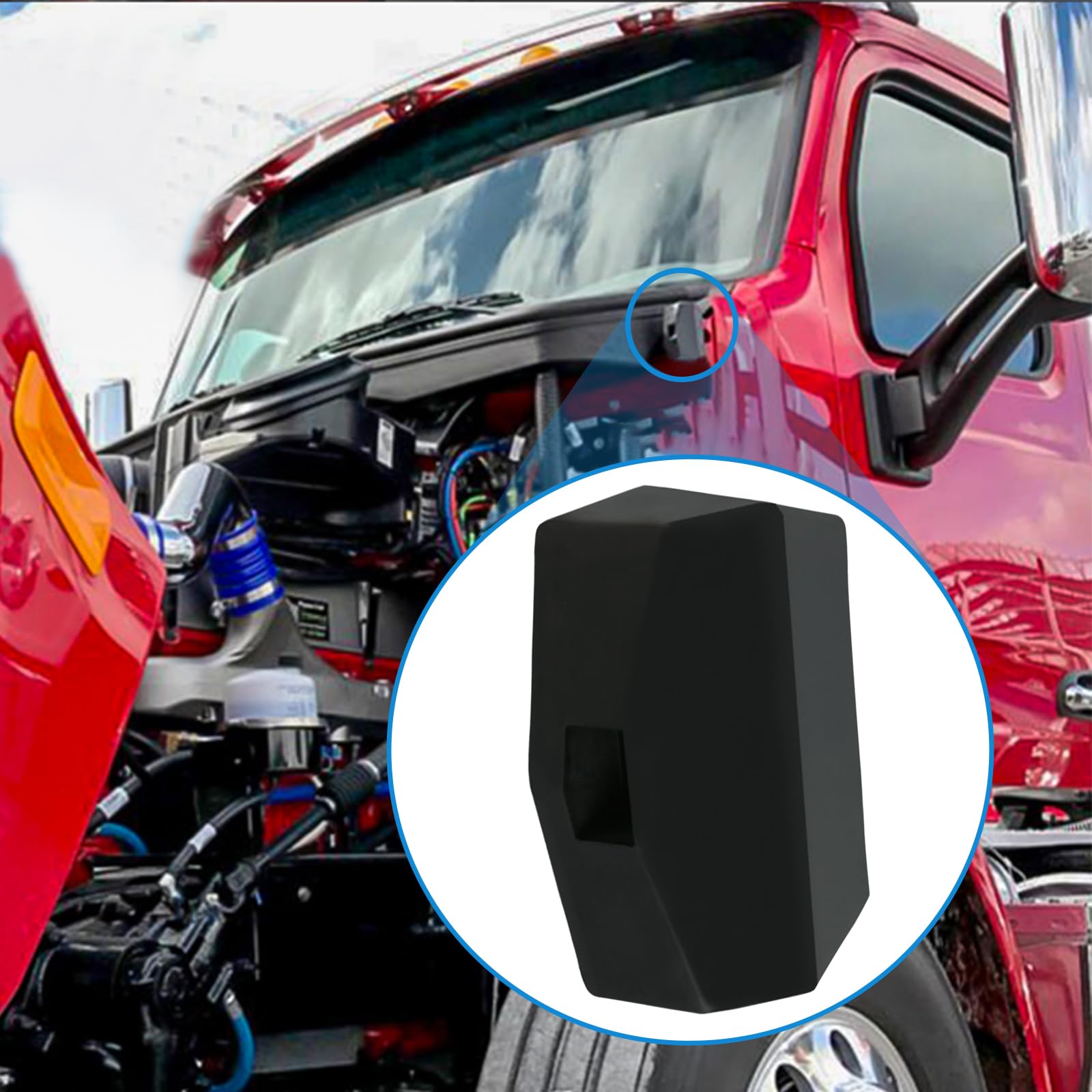 Soporte De Parachoques Para Capó - Compatible Con Peterbilt 579, Kenworth T680, T880