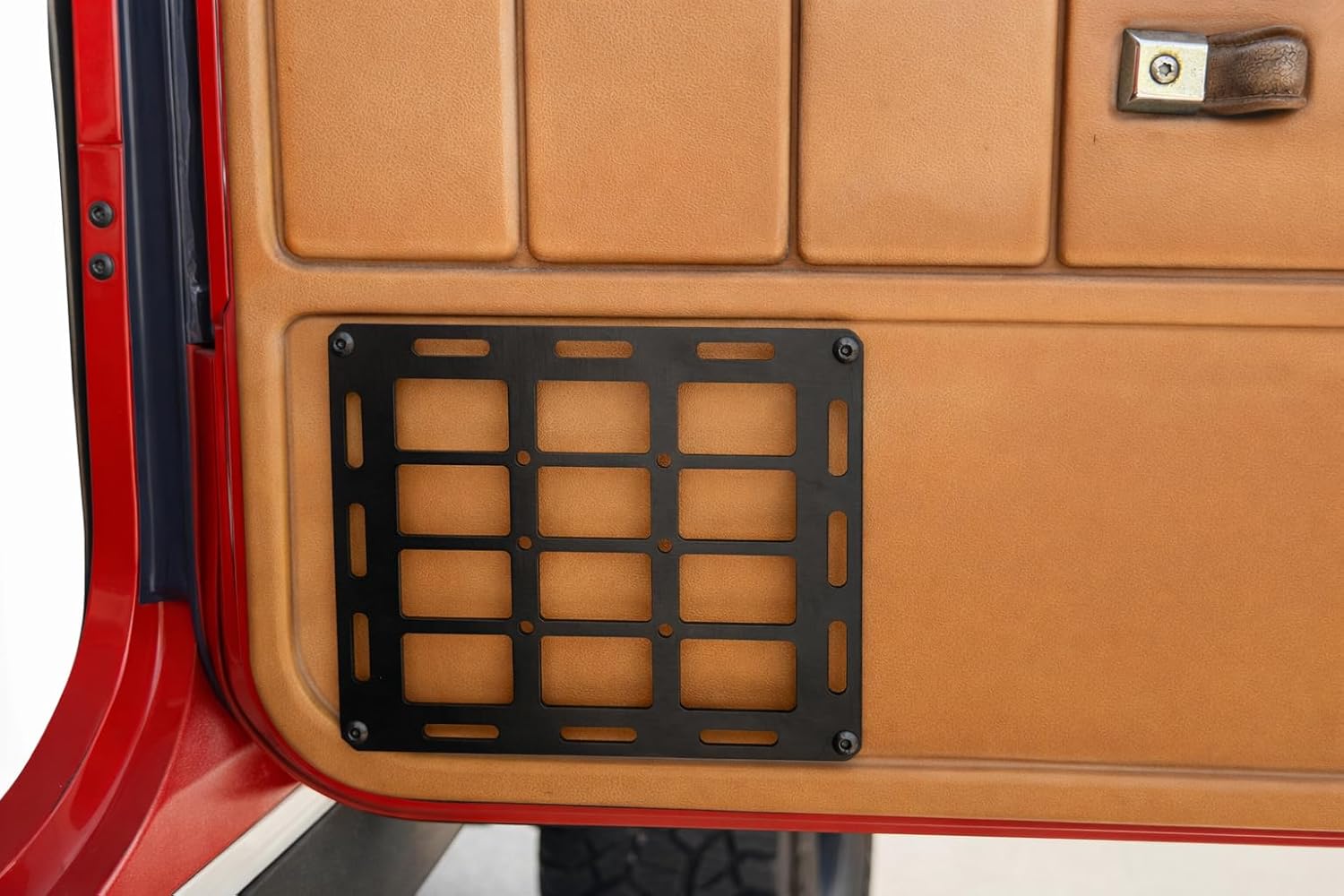 MOLLE Panel – Lightweight Aluminum Interior Storage Mount – Black Anodized Tactical Accessory Panel – Universal Application (MOLLE Panel)