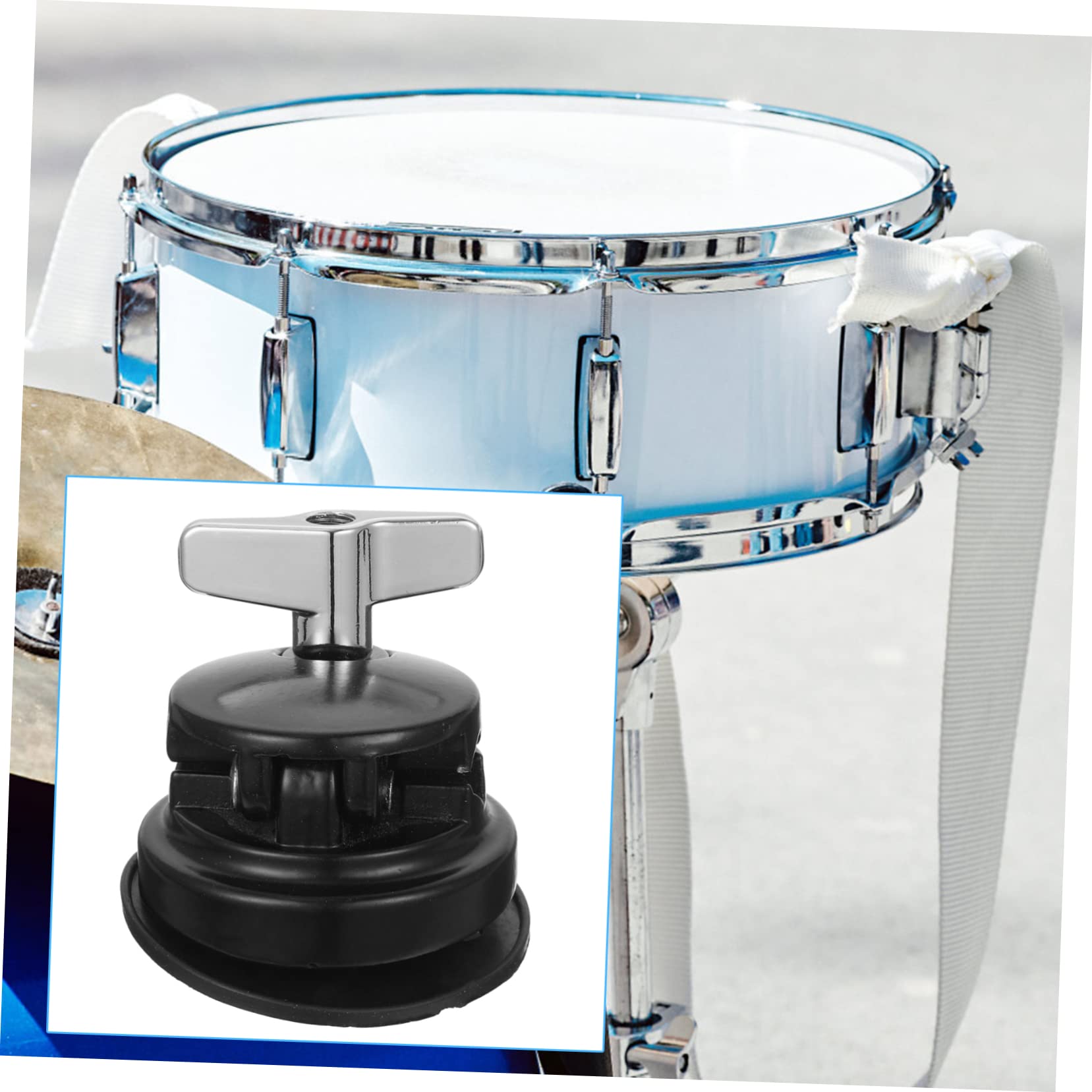 UPKOCH Support de Montage pour Tom en Fer Argenté Réglage Facile et Transfert Sonore, Accessoire pour Batterie Noir Compatible Kit de Percussion