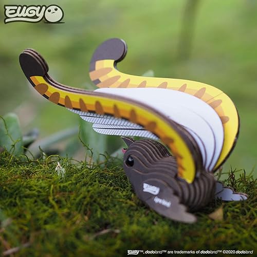Miniatura 7 de Eugy Lyre Bird - Rompecabezas 3D de 15 piezas ecológico para niños, niñas y niños a partir de 6 años