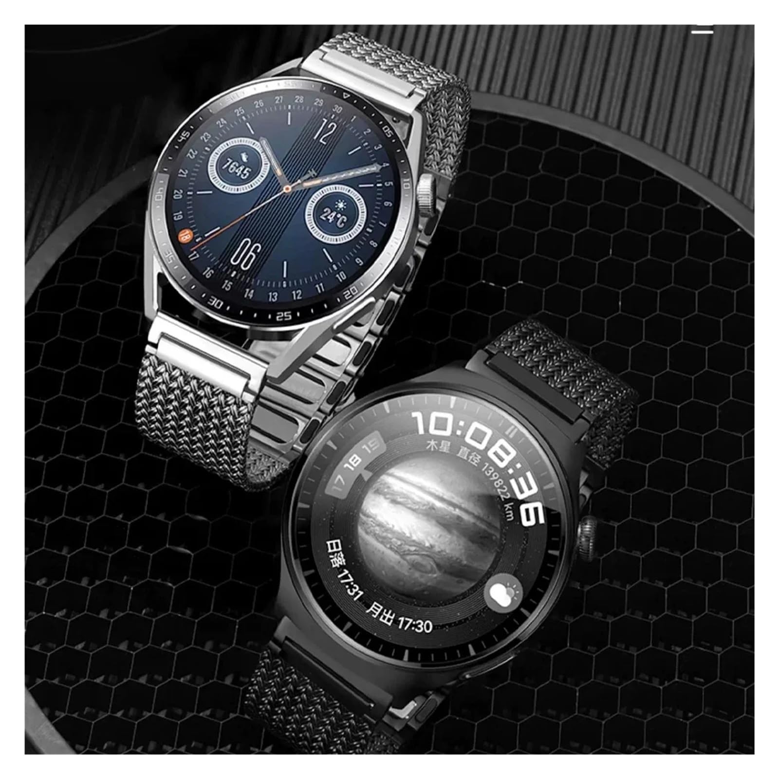CZKE Bracelet magnétique en acier inoxydable compatible avec la plupart des montres de 22 mm