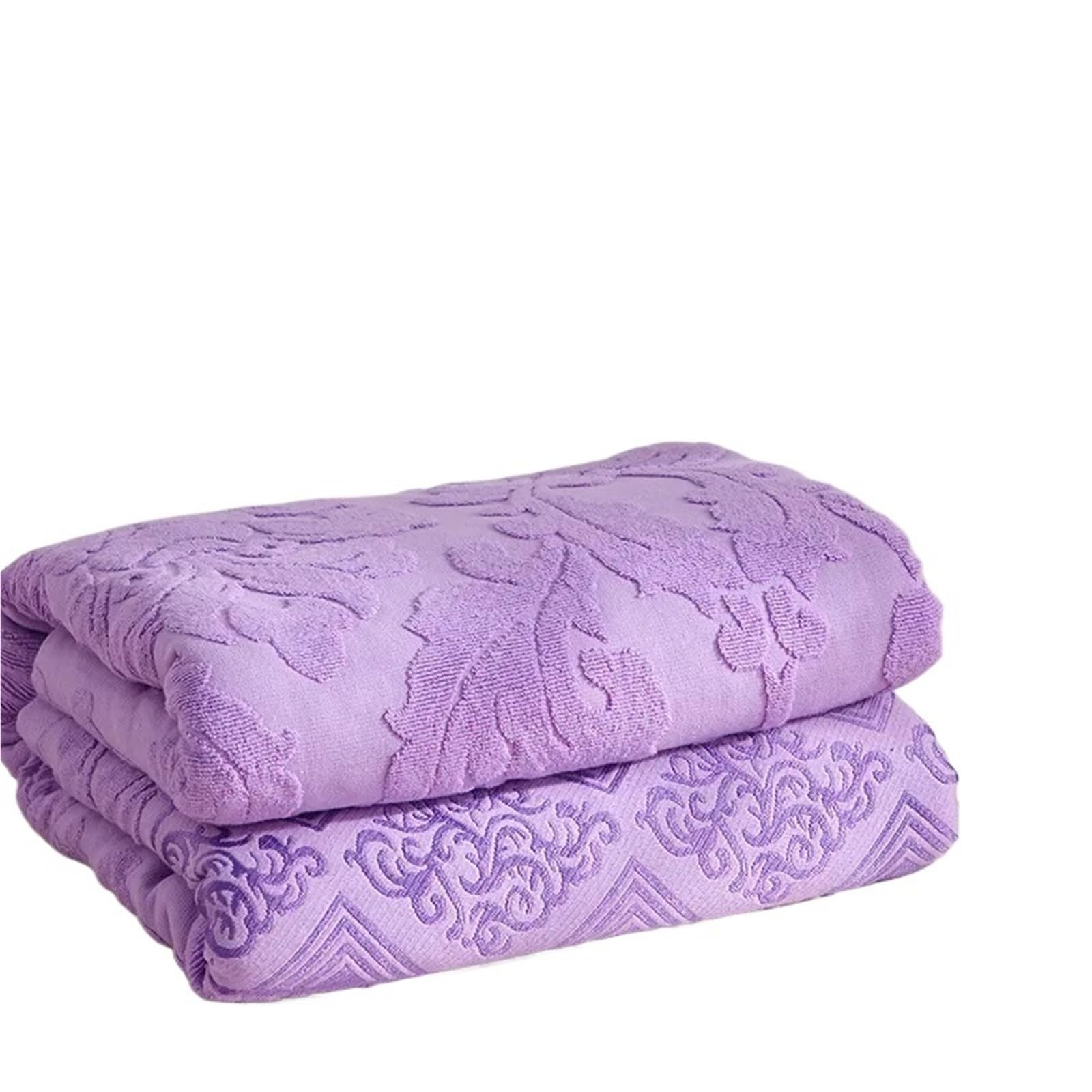 EBzvblxm Cooling Blanket for Summer, Jacquard Cooling Towel Blanket Cotton Multicolor Multiple Sizes Summer Throw(Purple,200x230)