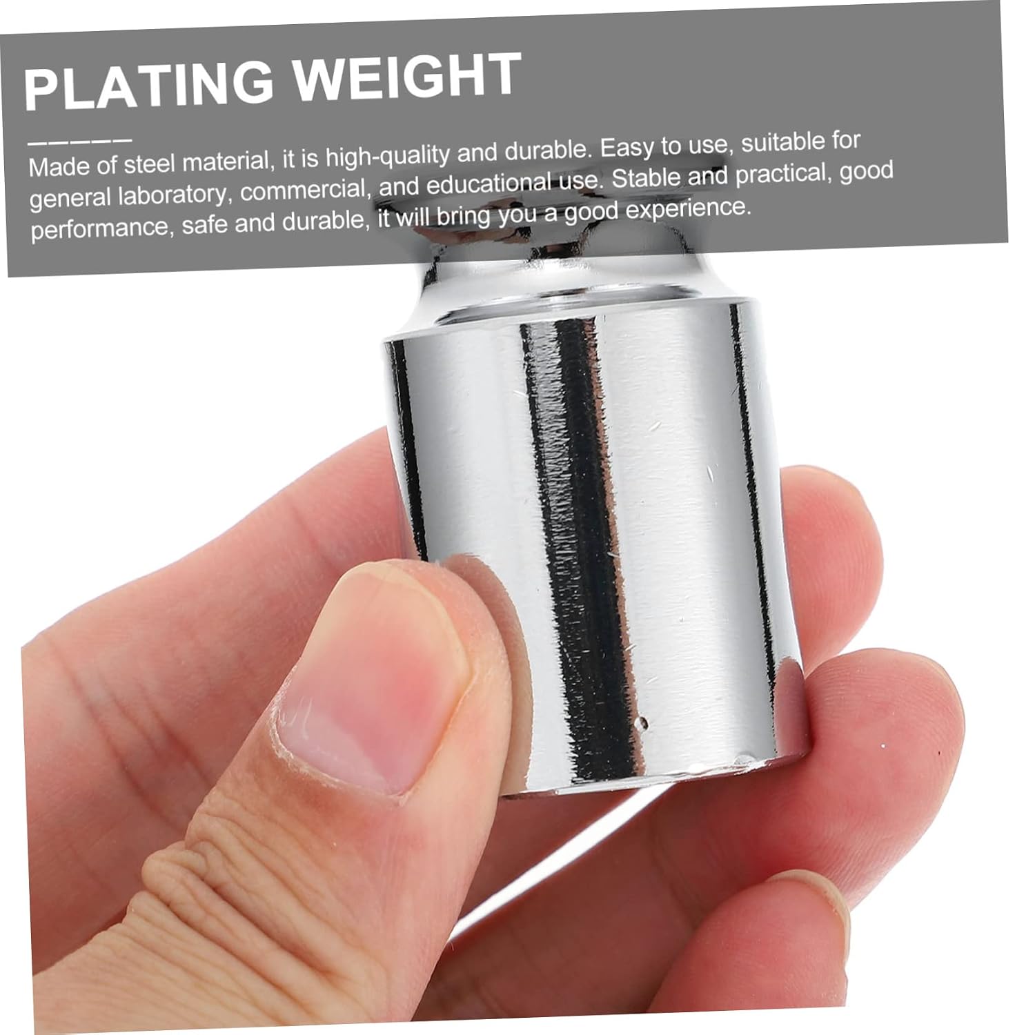 2pcs Calibration Steel Weights Plated Balance Weights for Digital Scale Calibration for Lab and Kitchen Use