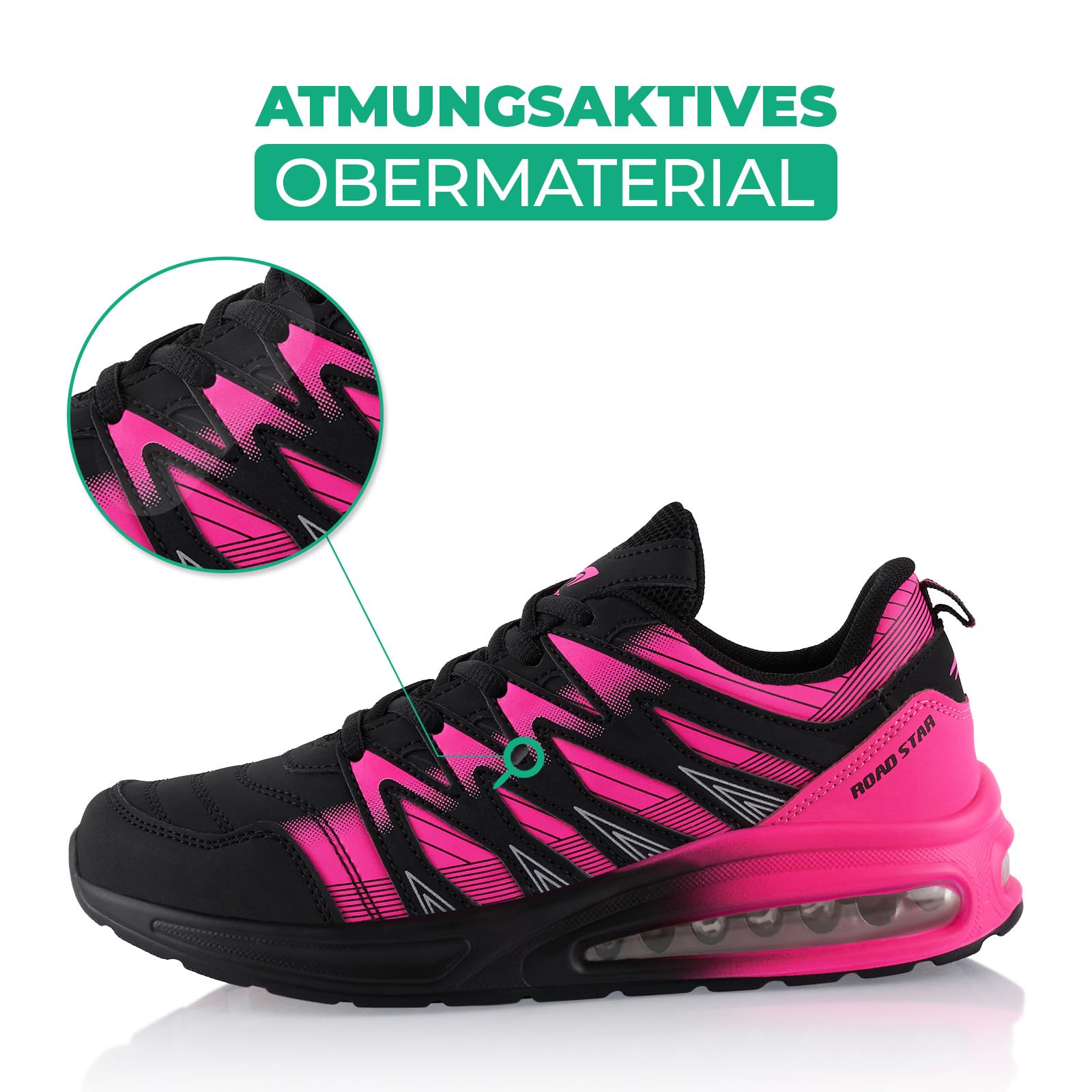 Fusskleidung® Damen Herren Sportschuhe Dämpfung Sneaker leichte Laufschuhe