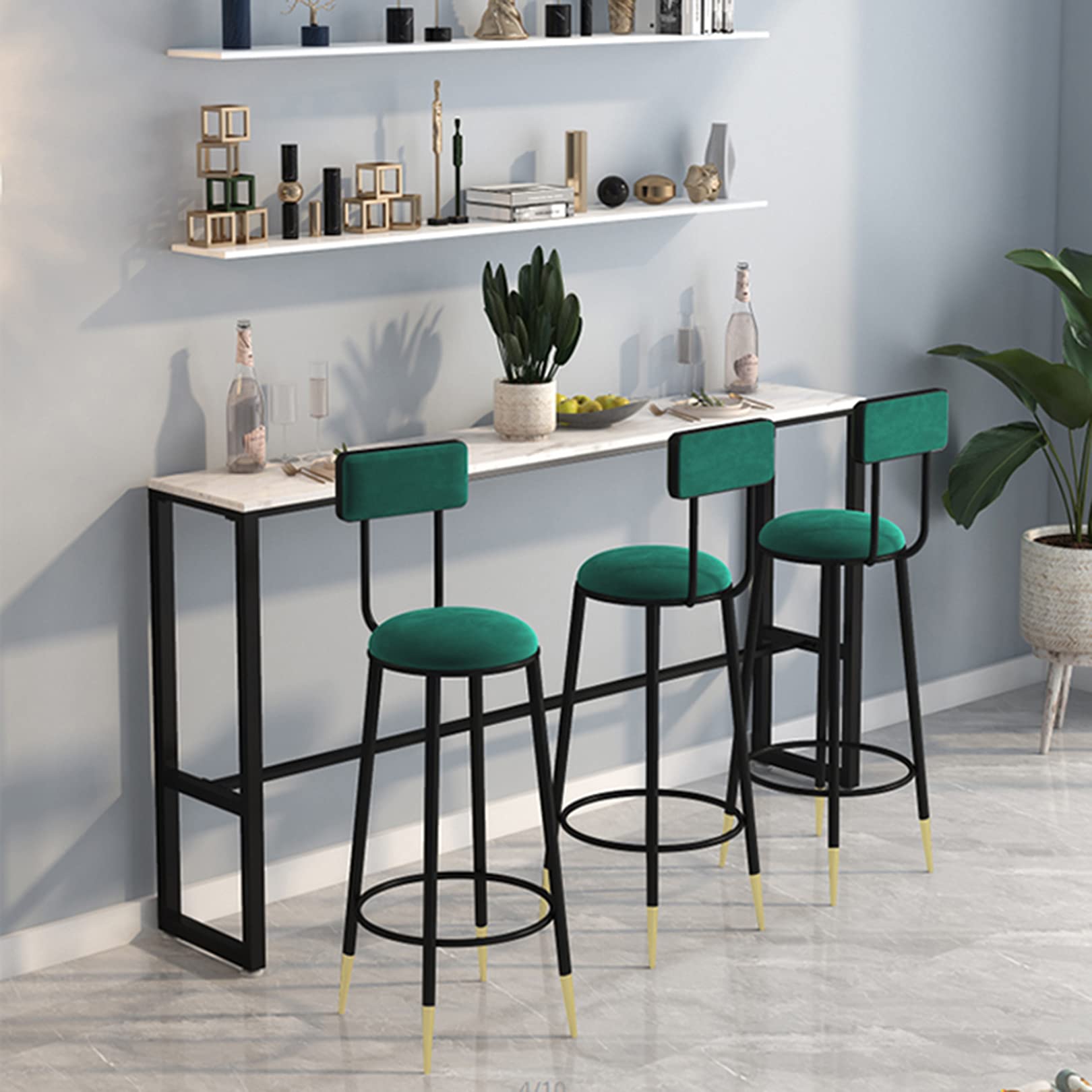 Amazon｜ベルベットラウンドシートバースツール、グレーのホーム