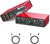 Studio 2i2 Audio Interface 24-bit/192kHz, 2 Channel Portable USB Recording Sound Card with Zero Latency Monitoring, ASIO Driver Support for Home Studio (Studio 2i2 Audio Interface)