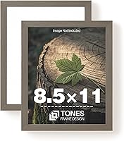 Vista 33 de Portarretratos de madera de 5 x 7 pulgadas, marco de fotos de 5 x 7 pulgadas, mate a acabado de chapa de madera de 4 x 6 pulgadas, color marrón