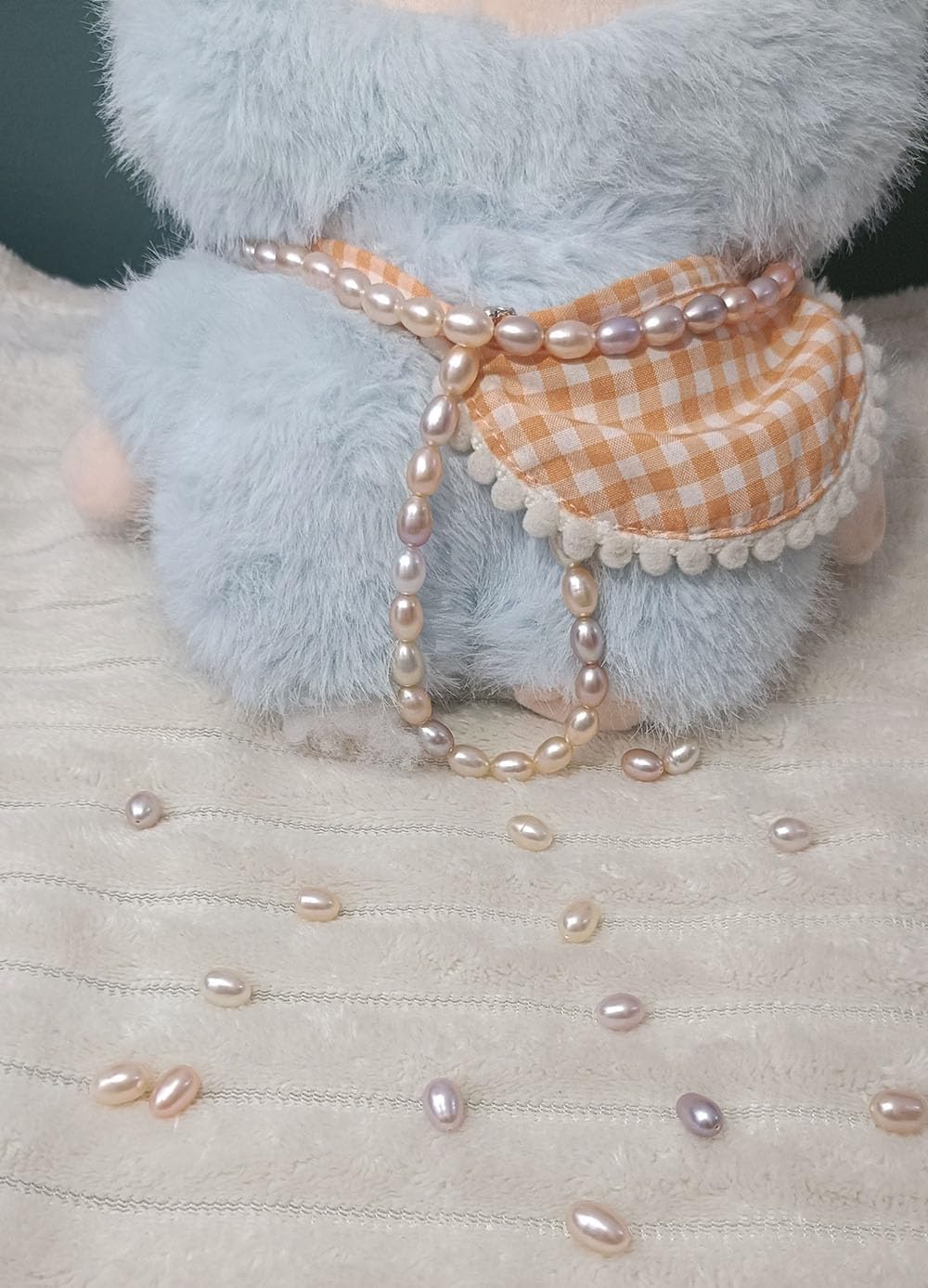 AAA 50pcs Color Beads 7.5-8.5 mm Natural Freshwater Pearls with 0.8 cm Professional DIY Jewelry Beads for Necklaces, Quilt Earrings Design Handicraft Projects - Image 2