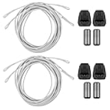 Endoto 2 Pairs Shoelace Kit for Salomon, No Tie Round Shoe laces Strings for Salomon Speedcross Ski Shoes