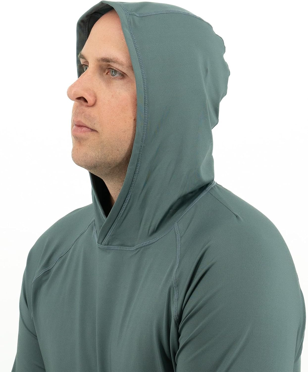 LA Police Gear Men's Terrain Sun Hoodie, Breathable Lightweight Long Sleeve, Sun Protection UPF 50+ Hooded Sweatshirt for Men - Image 2