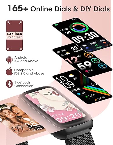 Miniatura 7 de Monitor de actividad física, relojes inteligentes para mujereshombres, reloj con monitor de frecuencia cardíaca 247 con monitor de sueño, contador