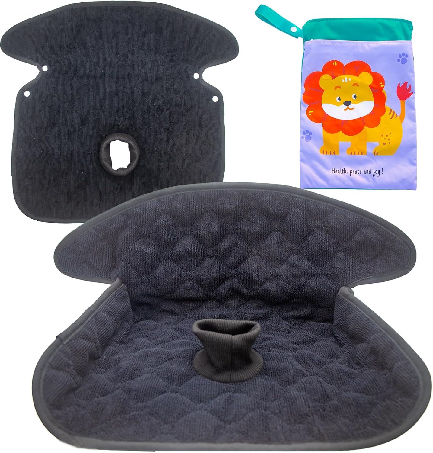 2 Pack Potty Training Car Seat Protector & Bag, Waterproof Piddle Pads for Carseat, High Chair & Stroller, Soft Anti-Slip Liner, Fast Water Absorption Pee Protector for Toddlers, Machine Washable