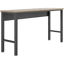 Manhattan Comfort Fortress Garage Work Table, Black/Grey