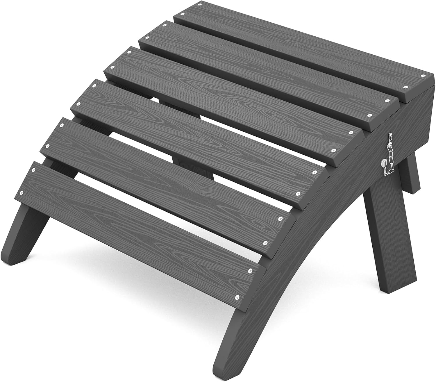 KINGYES Folding Adirondack Ottoman for Adirondack Chair, Grey