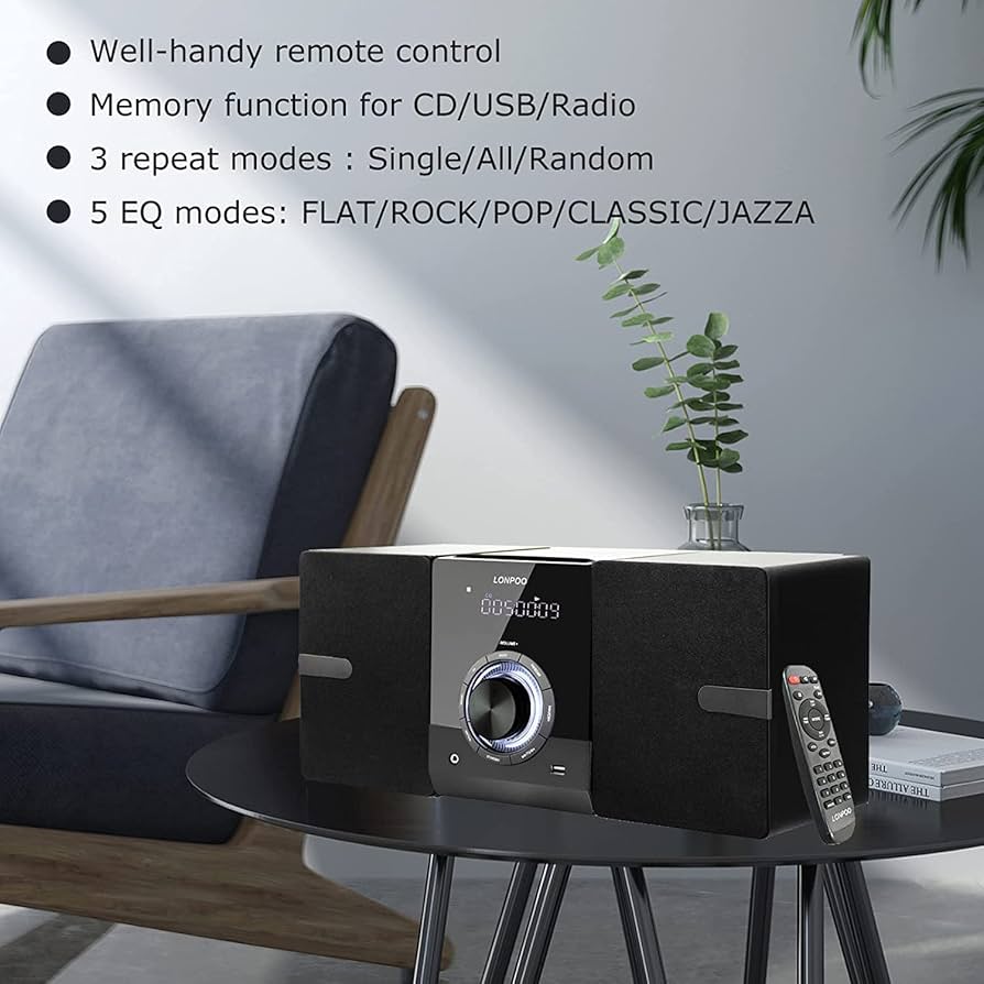 新品！LONPOO CD/CD-R/CD-RW/MP3ミニコンポ　LP-886 新品！LONPOO CD/CD-R/CD-RW/MP3ミニコンポ LP-886 - メルカリ