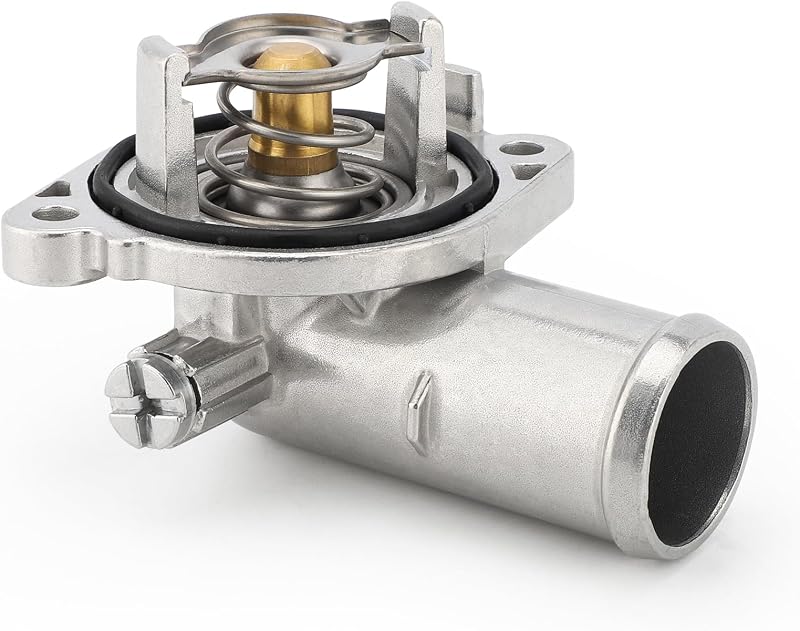 Carcaça da válvula termostática em alumínio C-Tzu 5184570AH para Chrysler, Dodge, Ram e Volkswagen Routan – 1 unidade