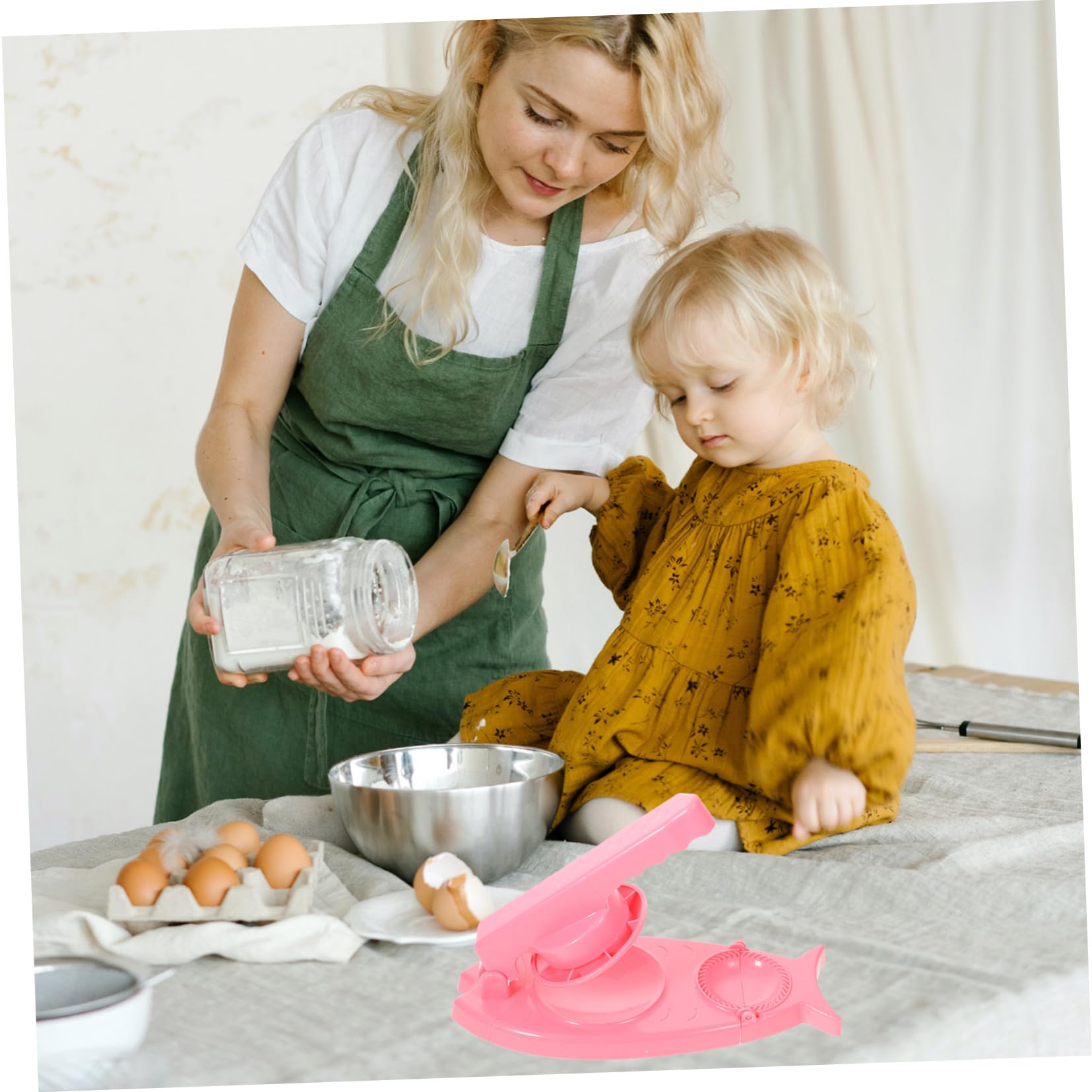 Alipis Dumpling Maker Tool Portable Dough Presser Dumpling Skin Mold for Easy Homemade Dumplings Ergonomic Design Kitchen Gadget present for Cooking Enthusiasts