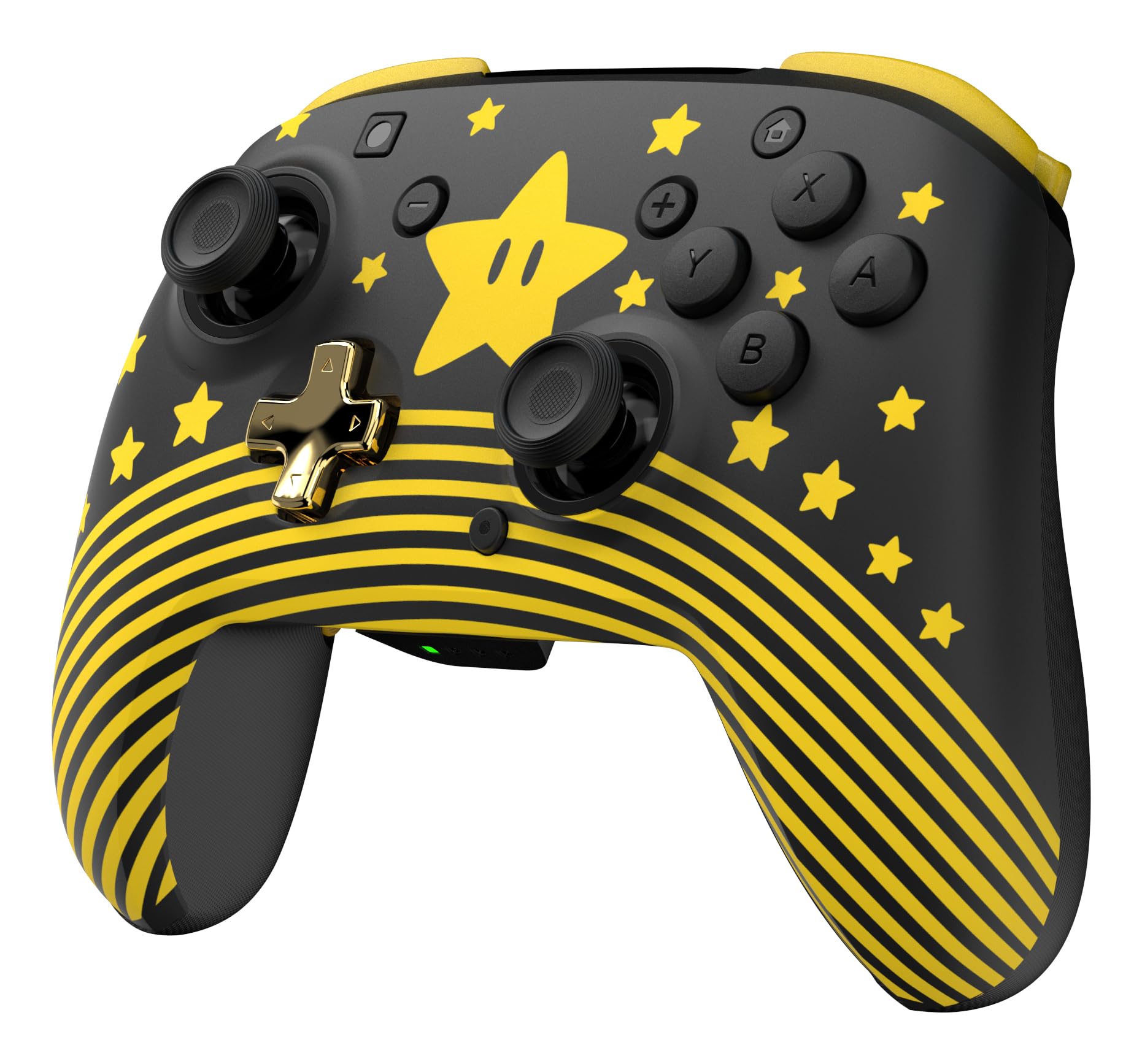 Turtle Beach Rematch Wireless Controller Super Mario Star Nintendo Switch Lite OLED leuchtet im Dunkeln aufladbare Batterie Offiziell Lizenziert