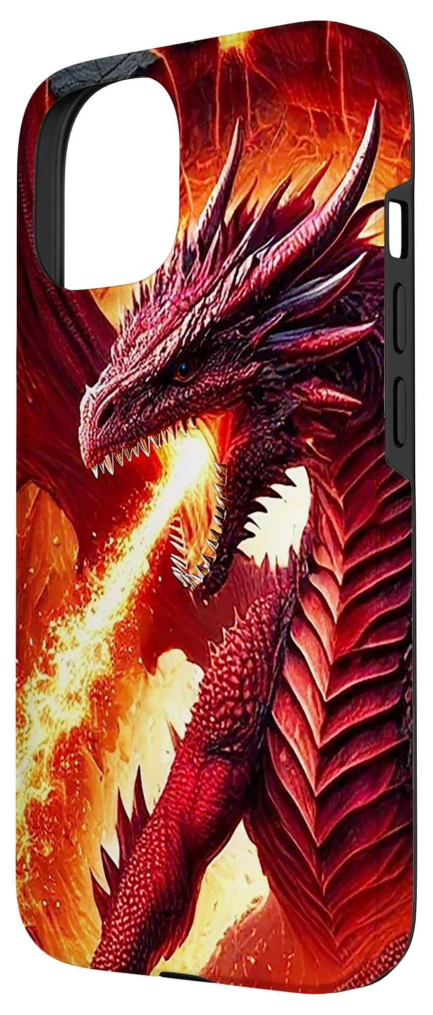 Fire-Breathing Red Dragon Case for iPhone 15 - Image 2