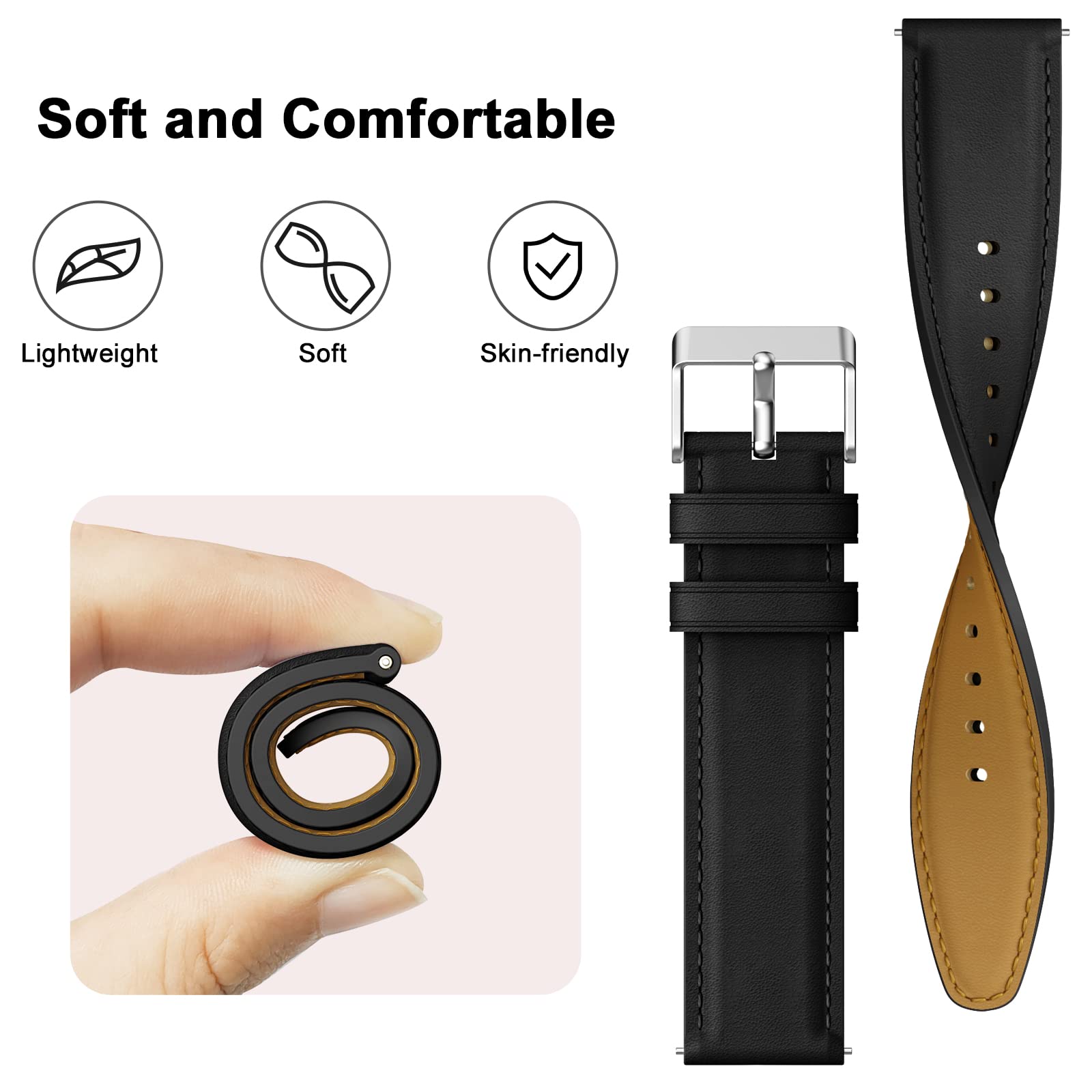 Cinturino In Acciaio Inox 316L 20mm Per Amazfit GTS 2/2 Mini/3/3 Mini/4/4 Mini, Bip 3/Pro, E Altri - Bracciale Metallo Regolabile Con Attrezzo (Argento) - 2