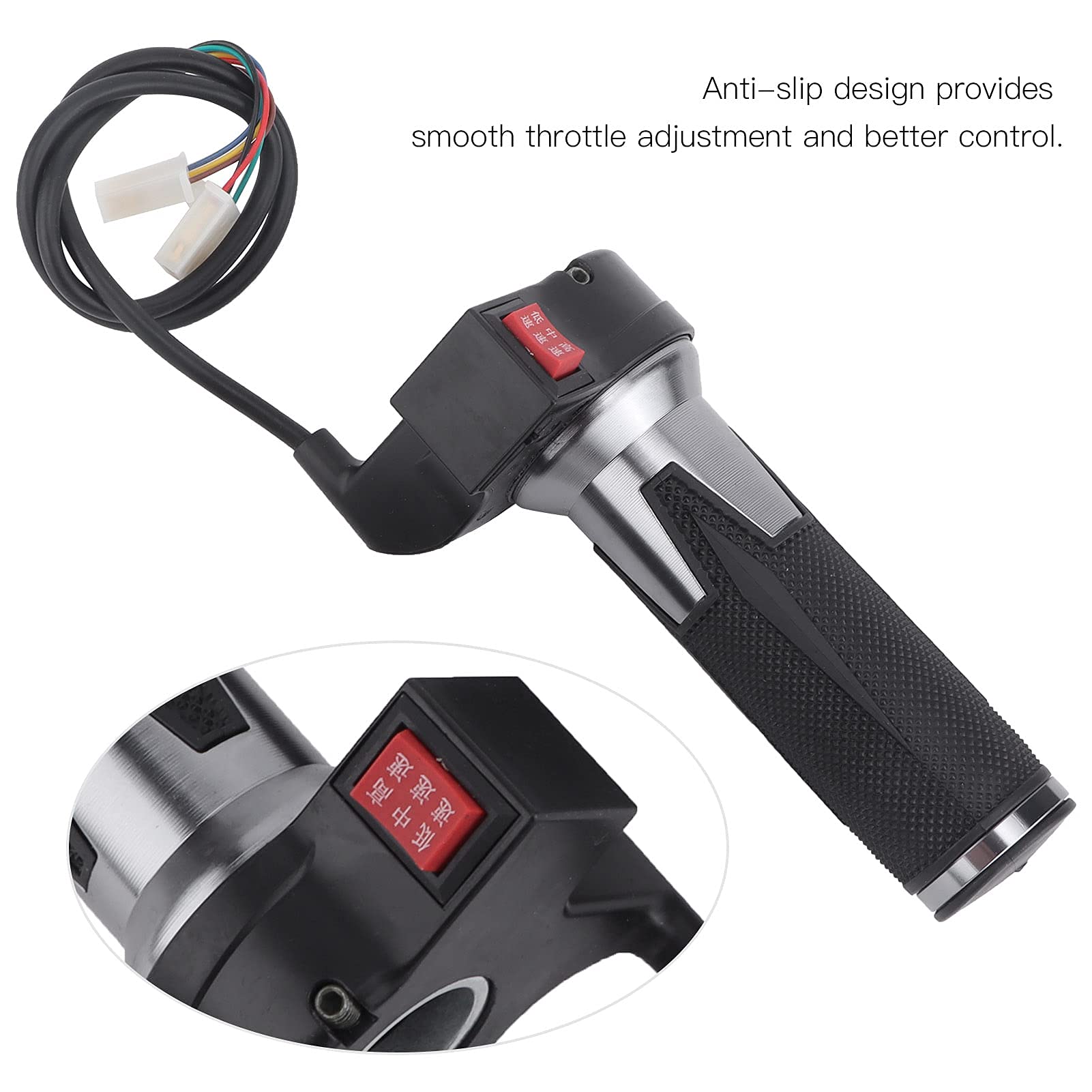 Poignée Accélérateur Vélo électrique Et Scooter – Avec écran LCD Et Verrouillage à Clé – 48V – Installation Facile