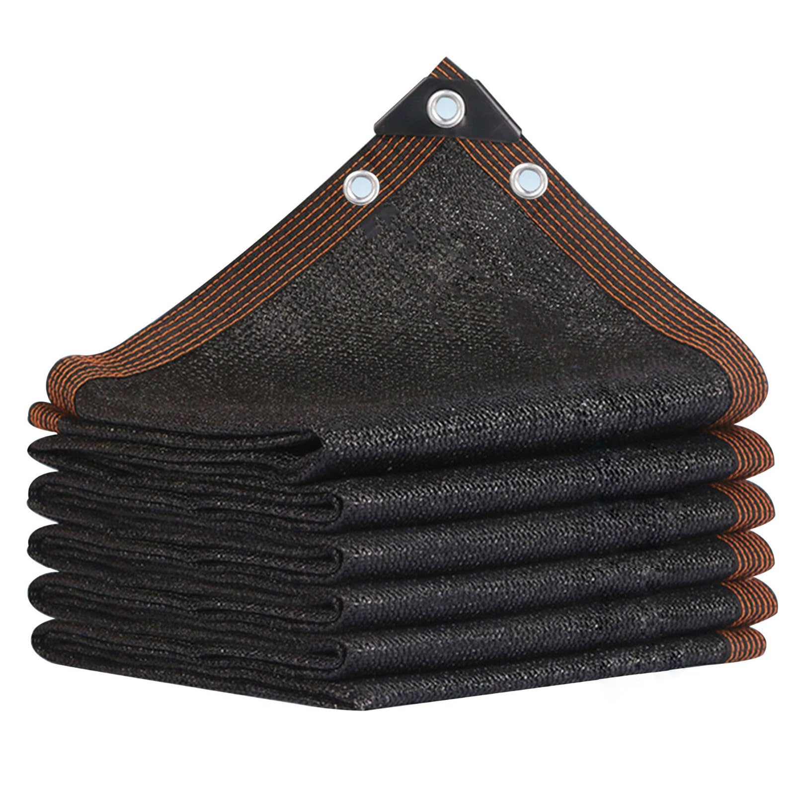 Schattierungsnetz Schattennetz Mit ösen, Sonnenschutznetz Garten Schwarz 8-PIN 95% Leicht und Haltbarkeit Beschattungsnetz Schattiernetz für Gewächshaus Pergola Terrassenüberdachung 1x2M