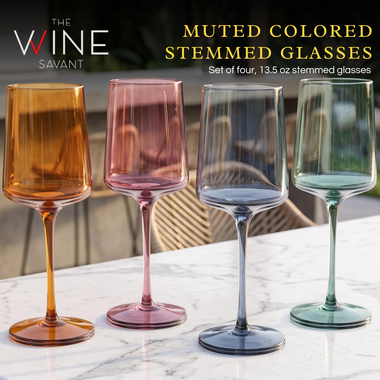 Farbige, quadratische Kristall-Weingläser – Wasser und Wein, 383 ml, niedliche pastellfarbene gedeckte Kristall-Cocktailgläser, einzigartiges Geschenk für Ehefrau, sie, Mutter, Freundin, Cocktails,
