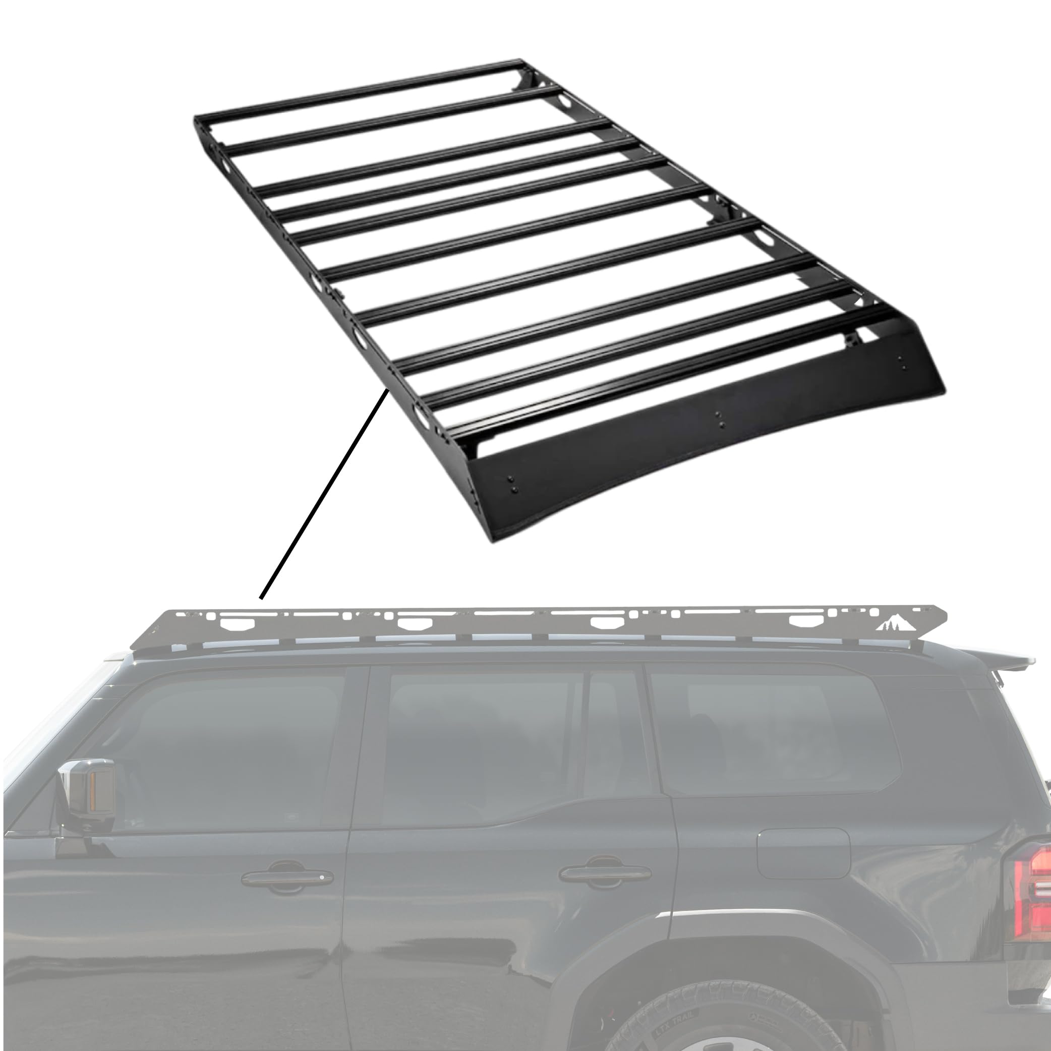 Amazon.com: Sherpa The Atlas Aluminum Roof Rack with Crossbars