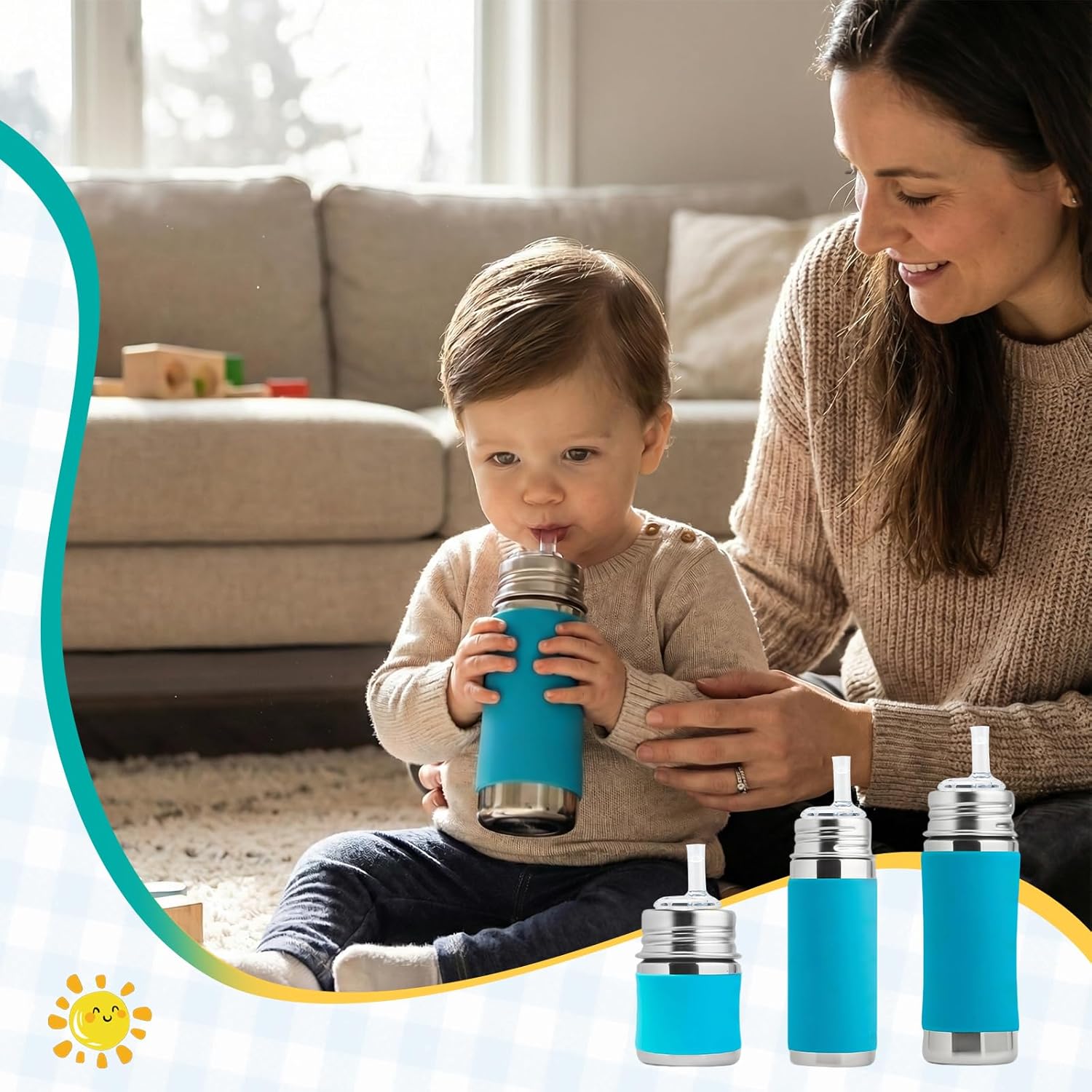 Straw Replacement Compatible with Pura Kiki,4 Pack, Clear Food Grade Silicone,BPA Free Straw with Sip Guard Compatible with pura kiki Pura Kiki Stainless Steel Sippy Cup - Image 7