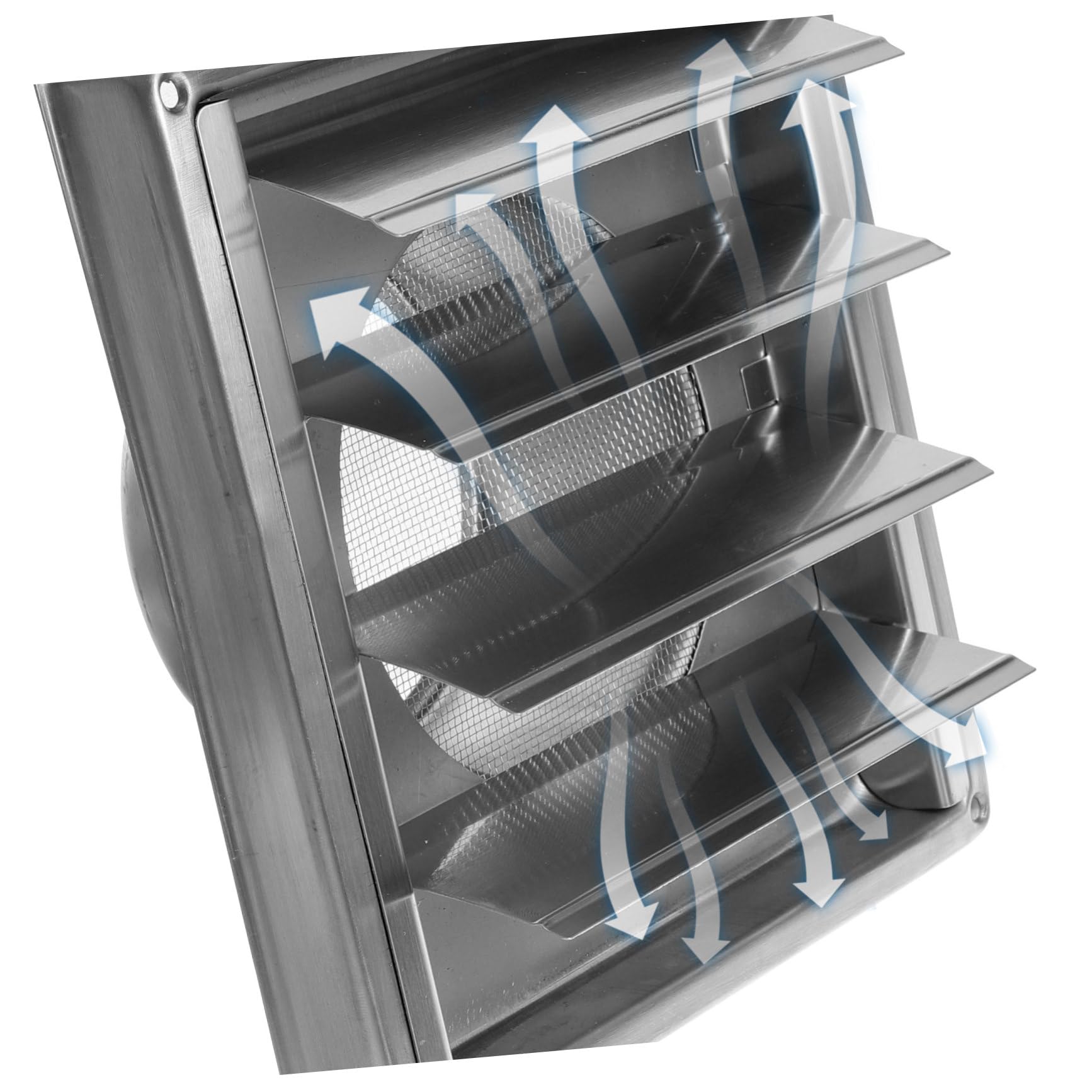 de Ventilación para Pared Exterior Inoxidable Rejilla Cuadrada para de Aire Diseño Práctico y Fácil Instalación Adecuada para Ventilación y Baños