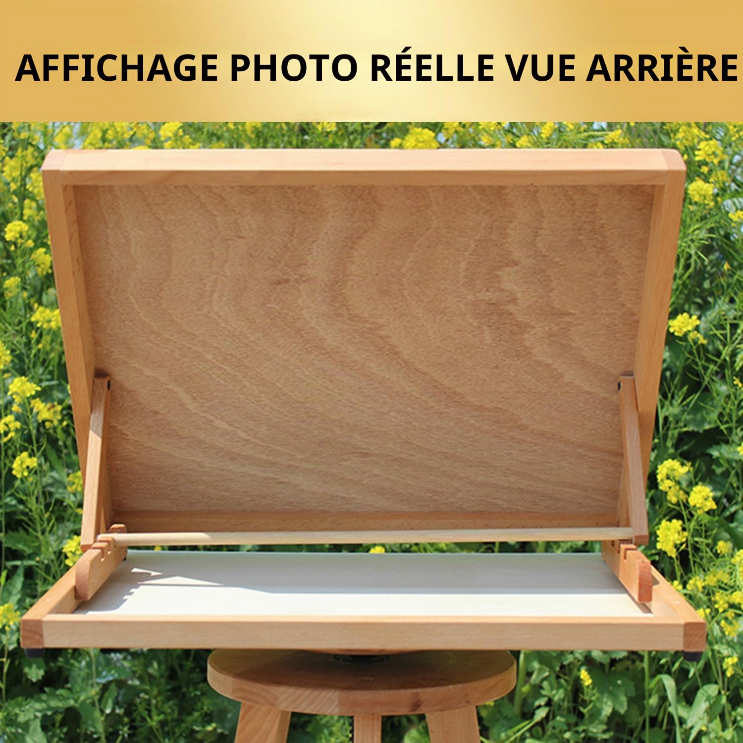 Planche a Dessin a3,Chevalet De Dessin En Bois 4 Positions,Chevalet De Table + Planche à Dessin Format 47x36 Cm,Bois De Hêtre,Pour Peindre,Esquisser,Acrylique,Aquarelle,Crayon Ou Fusain