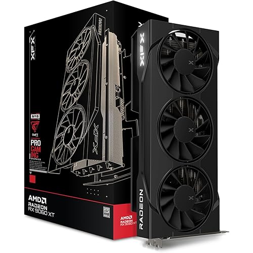 XFX Swift AMD Radeon RX 9060 XT OC Triple Fan Gaming Edition with 16GB GDDR6 HDMI 2xDP, AMD RDNA 4 RX 9060XT RX-96TS316BA