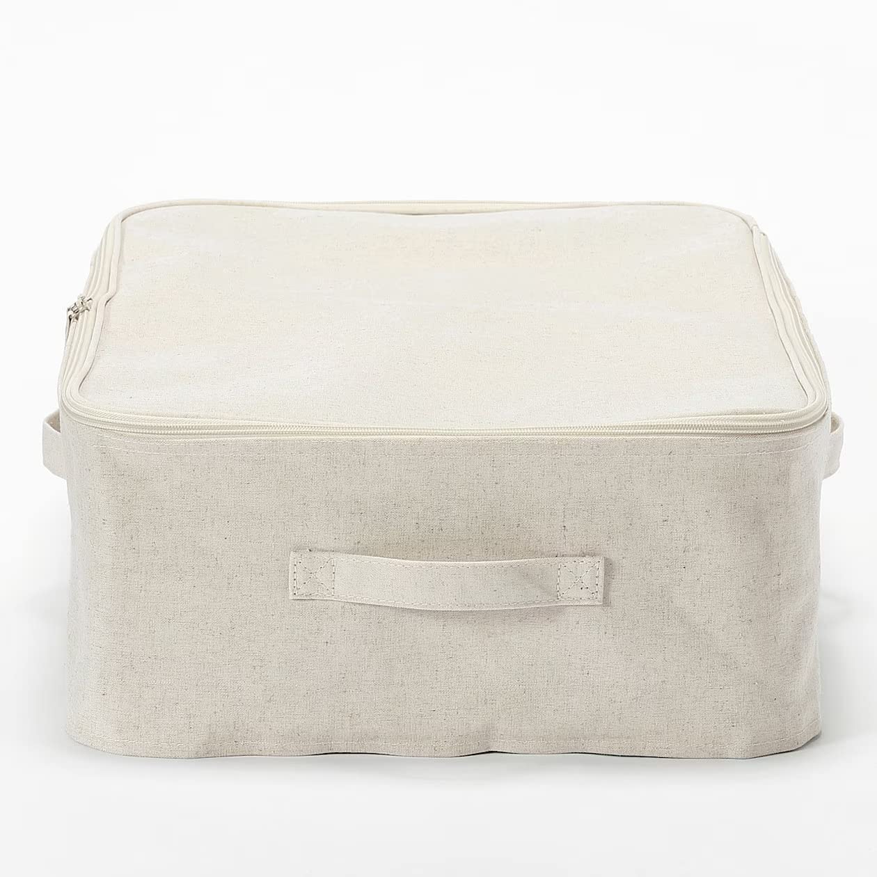 MUJI 12403524 Softbox, Width 23.2 x Depth 15.4 x Height 7.1 inches (59 x 39 x 18 cm), Polyester Linen, Clothes Case