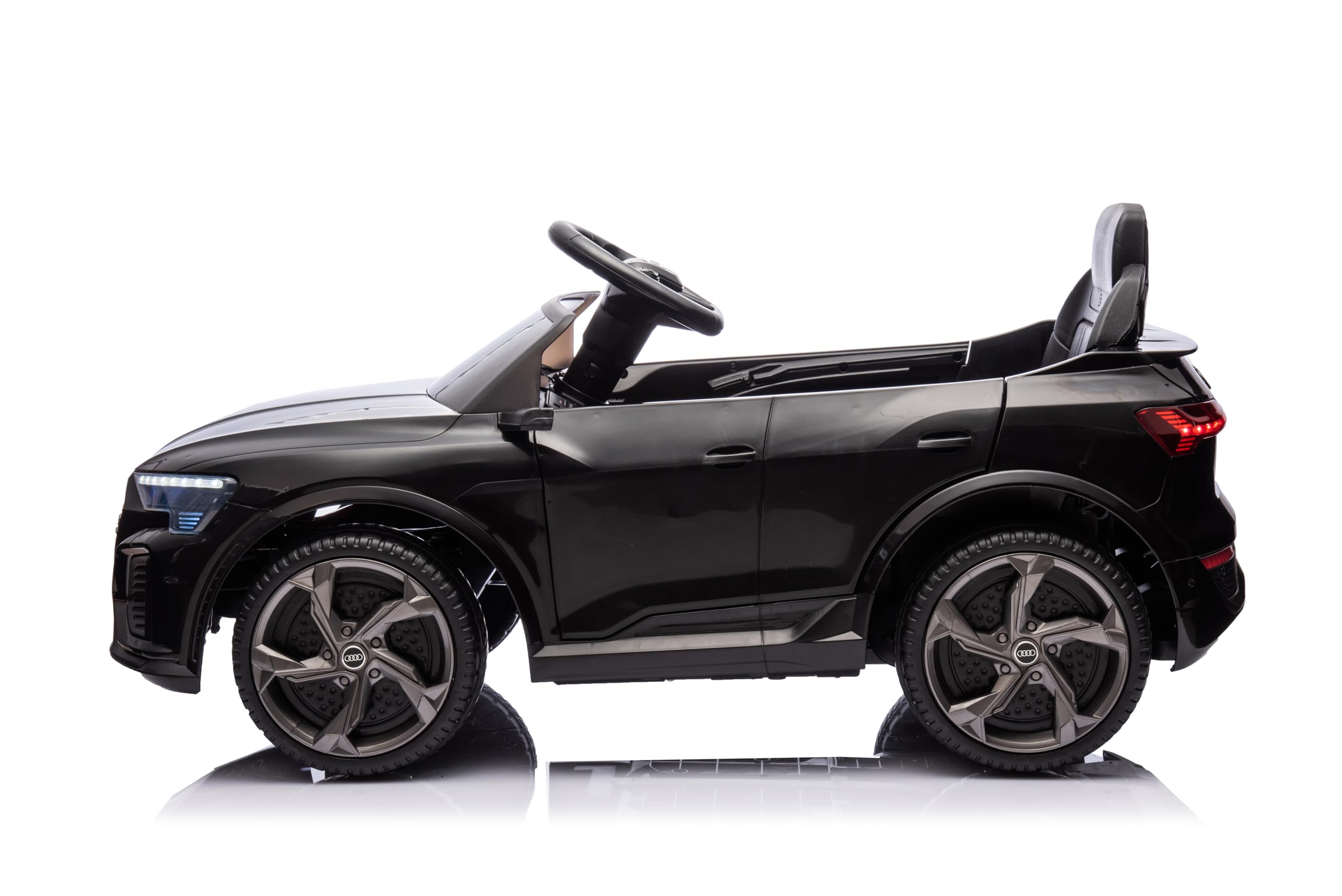 FINOOS Voiture électrique Enfants A.UDI SQ8 e-tron 12V télécommande 2,4GHz Noir