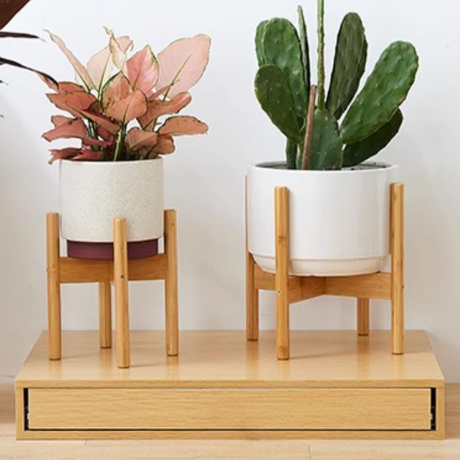 Supporto Per Piante Da Interno Regolabile In Bambù Ecochre: Porta Vaso Moderno Con 40 Etichette, Cazzuola E Attrezzi Per Giardinaggio - 4
