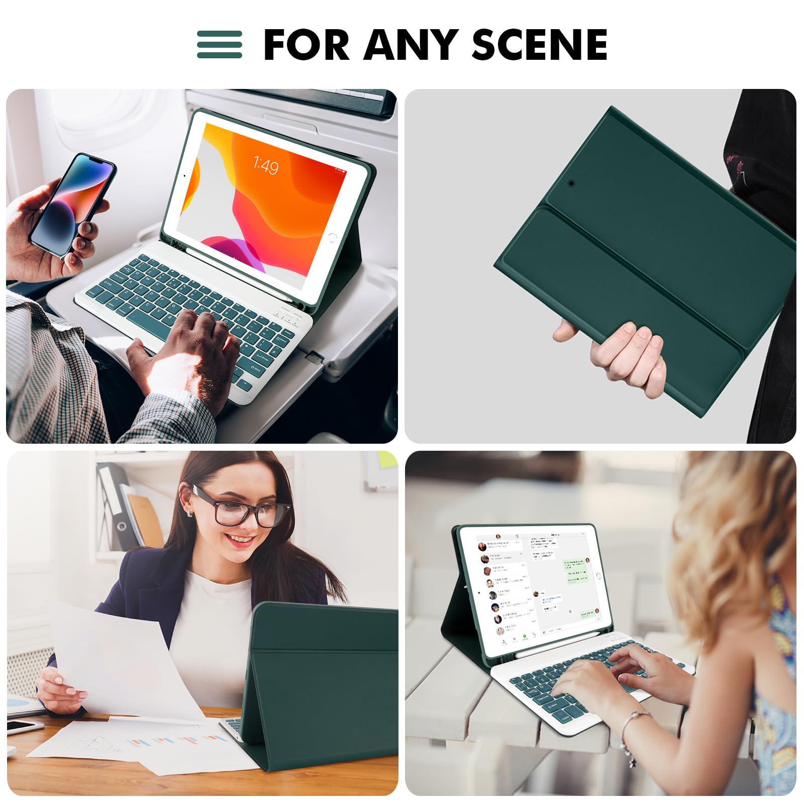 LAMA 10.2&10.5 Inch iPad Keyboard Case, Wireless Keyboard for 10.2&10.5 inch iPad (9th 2021/8th 2020/7th Generation 2019 - Image 3