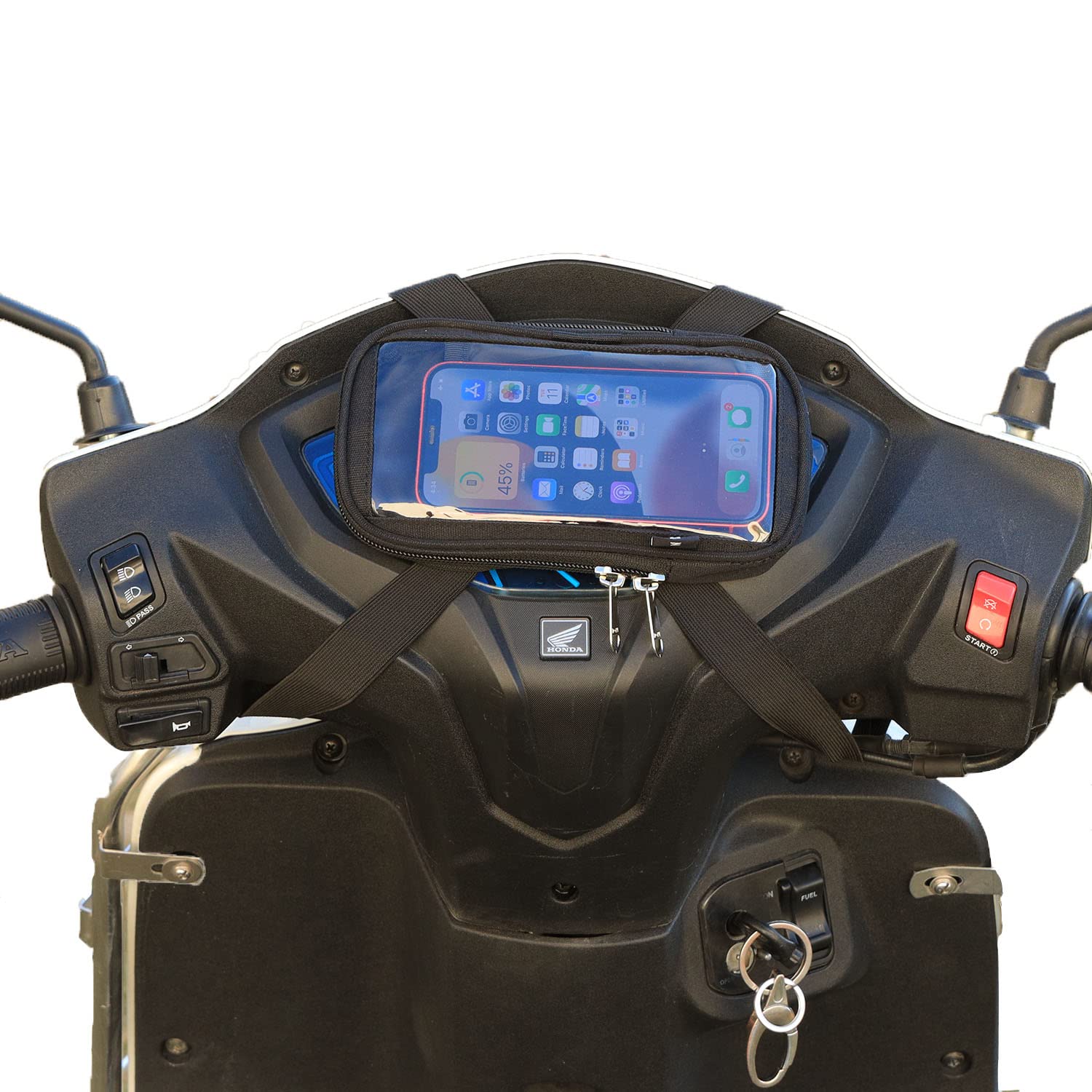 Yumin Polyester Handlebar Universal Mobile Holder Mount Pouch Bag