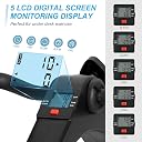 HUJIQ SALES Folding Mini Pedal Exerciser with LCD Monitor, Adjustable Resistance, arm and Leg Exerciser,Portable Under Desk Arm & Leg Exercise Bike for Home, Office, Physiotherapy & Fitness Training gallery image