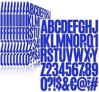 Vista 33 de 500 piezas de 10 hojas de calcomanías de letras, calcomanías de números de buzón de vinilo autoadhesivas impermeables, calcomanías de números