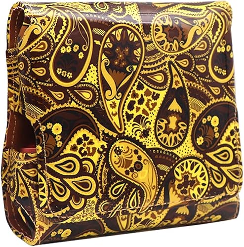 EPMANN Flip Wallet Protective Case PU Leather Case Accessories Fit for IQOS 30 Duo DVD Storage case Color Yellow