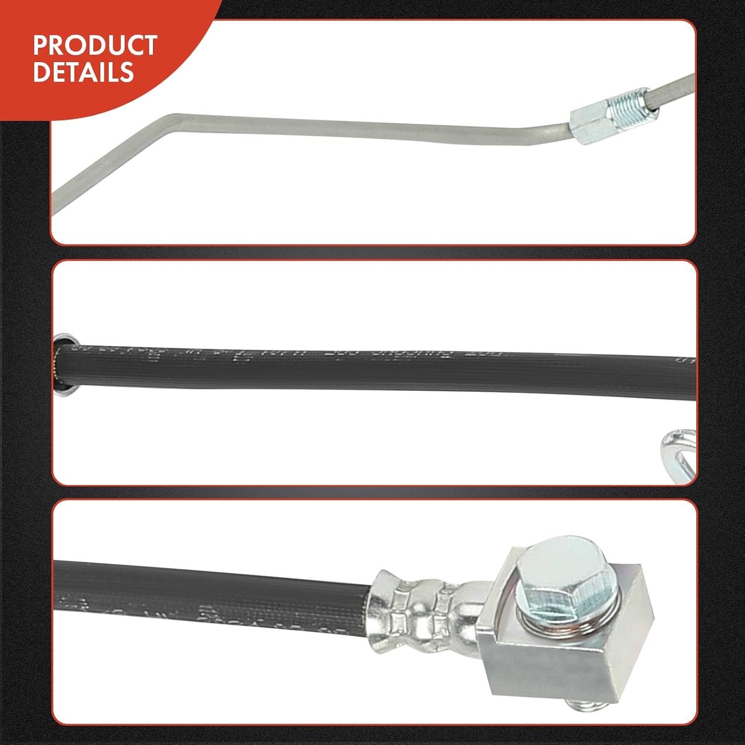 A-Premium Rear Passenger Side Brake Hydraulic Hose Compatible with Select Ram Models - 3500 2019-2024