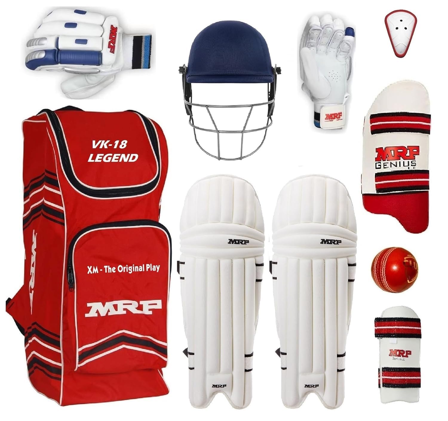 GORI Sports- Cricket Kit for Kids Size 4 Without Bat | Junior Boys Practice Set with Pads Gloves Helmet Thigh Guard Arm Guard | School Training Lightweight Gear for Young Players 8-12 Years-image-28
