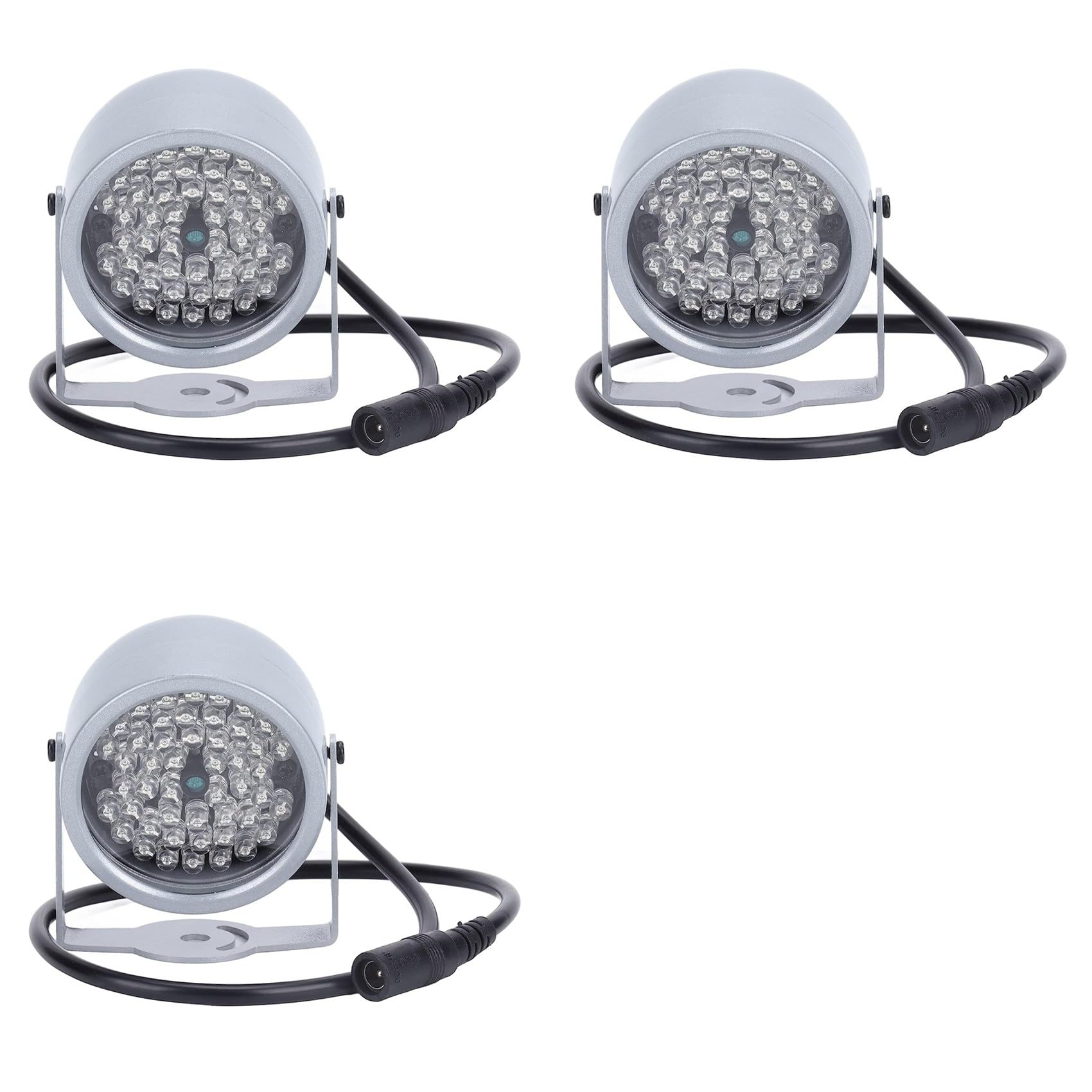 Onchdbfhuu 3X IR Illuminators, Night Vision Infrared Light 48 LED Night Vision Waterproof Lamp IR Infrared Light for Indoor