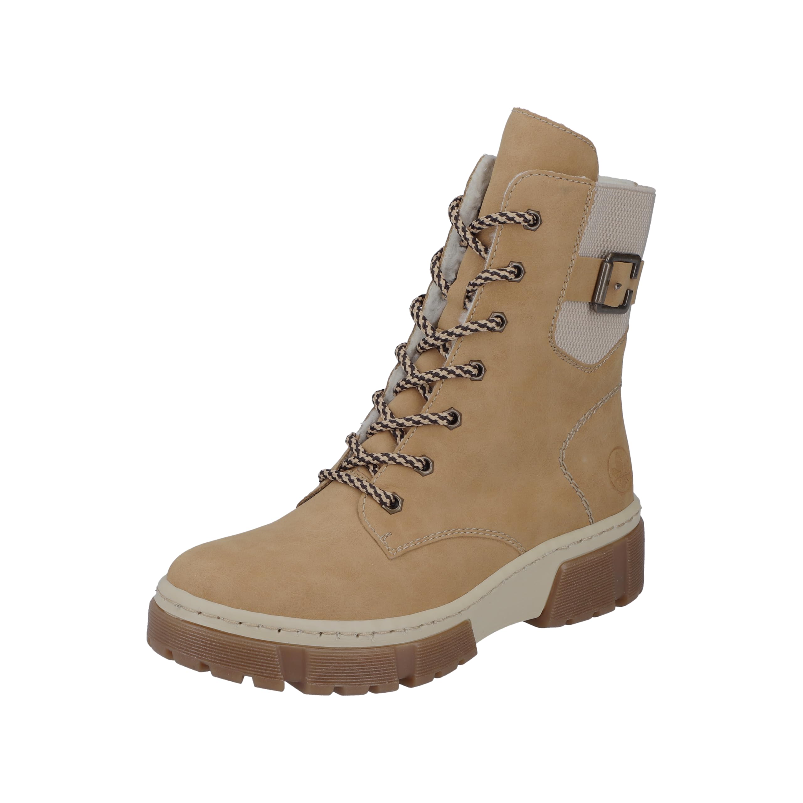 Rieker Women's X8621 Lace-up Boots, Beige, 3.5 UK