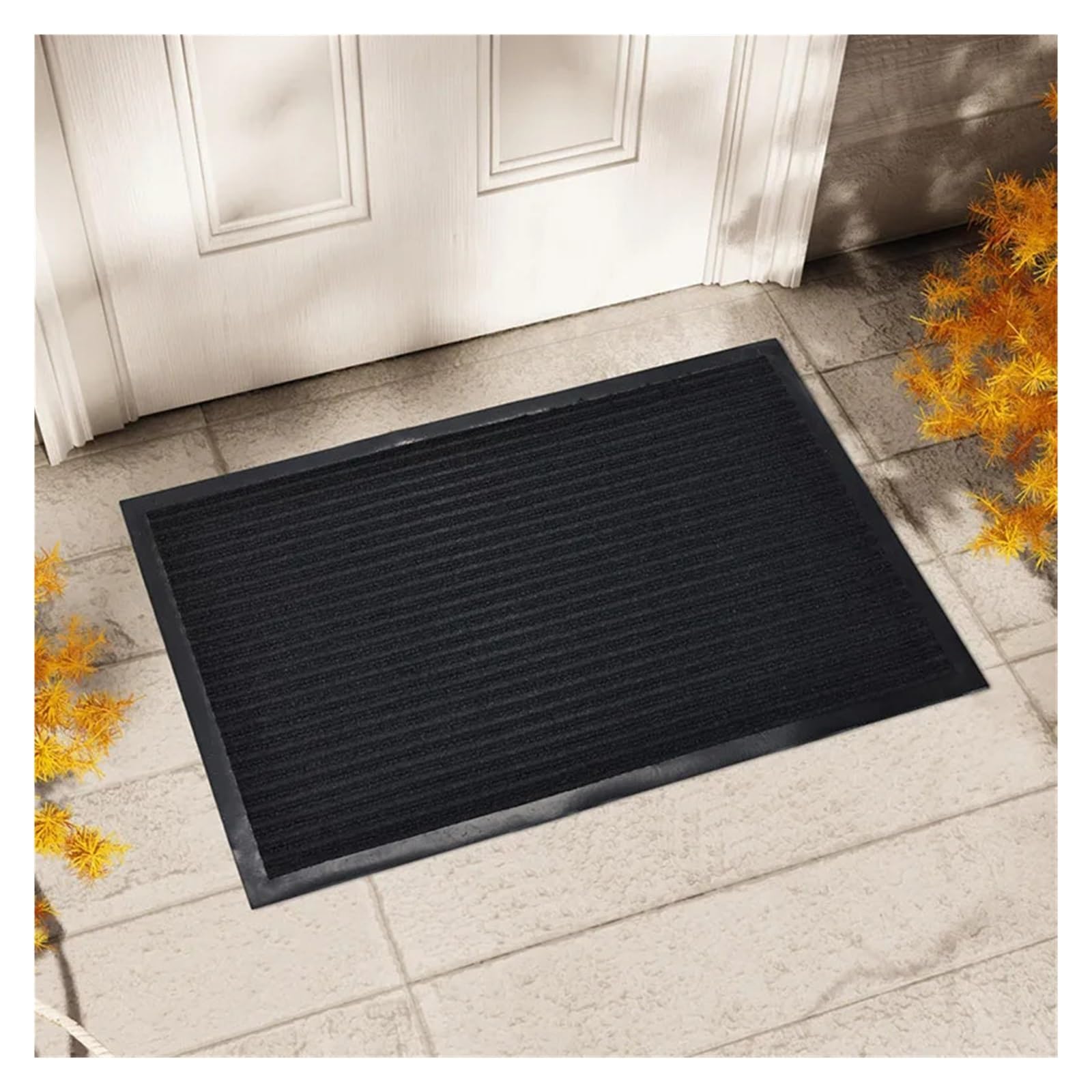 Zerbino assorbente in gomma naturale per ingresso (nero)